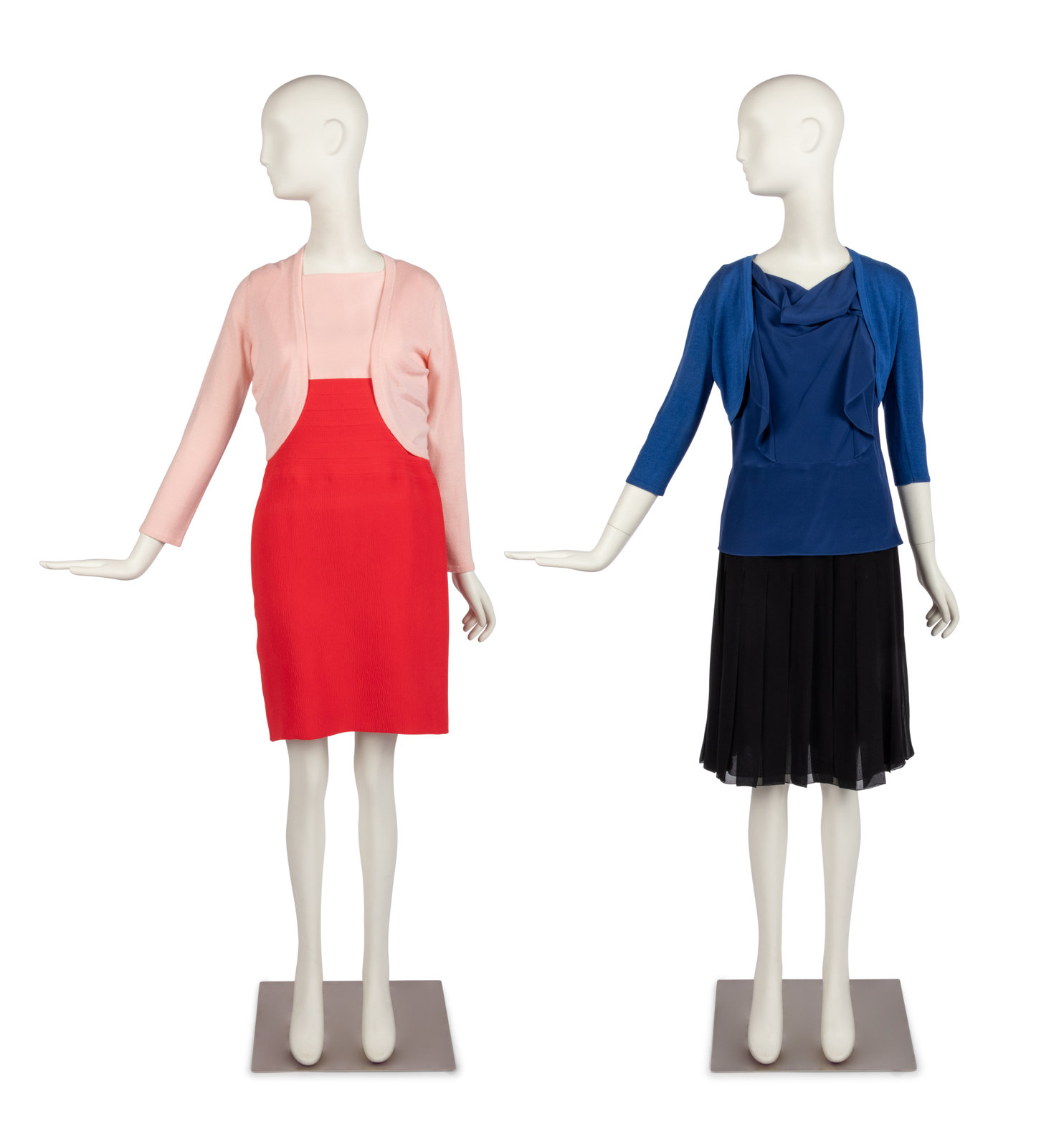 Appraisal: Four Oscar de la Renta Items One Dress and Cardigan