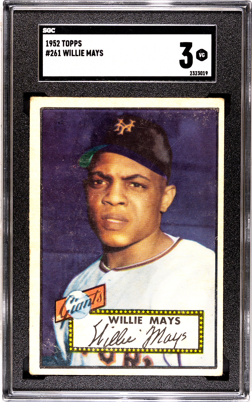 Appraisal: A Topps Willie Mays Rookie Baseball Card No SGC VERY