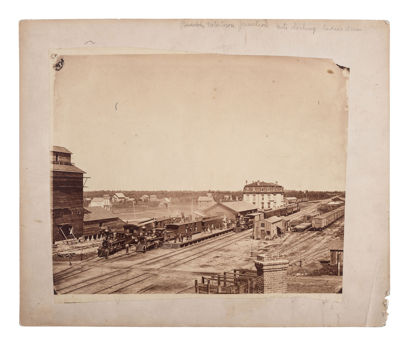 Appraisal: TRANSPORTATION photographs incl railroad and steamship views x in albumen