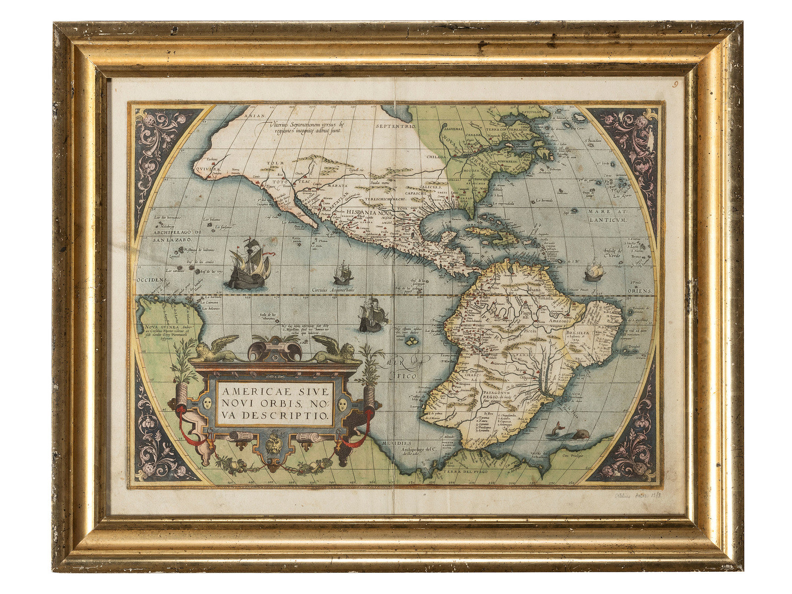 Appraisal: ORTELIUS Abraham - Americae sive Novi Orbis Nova Descriptio Antwerp