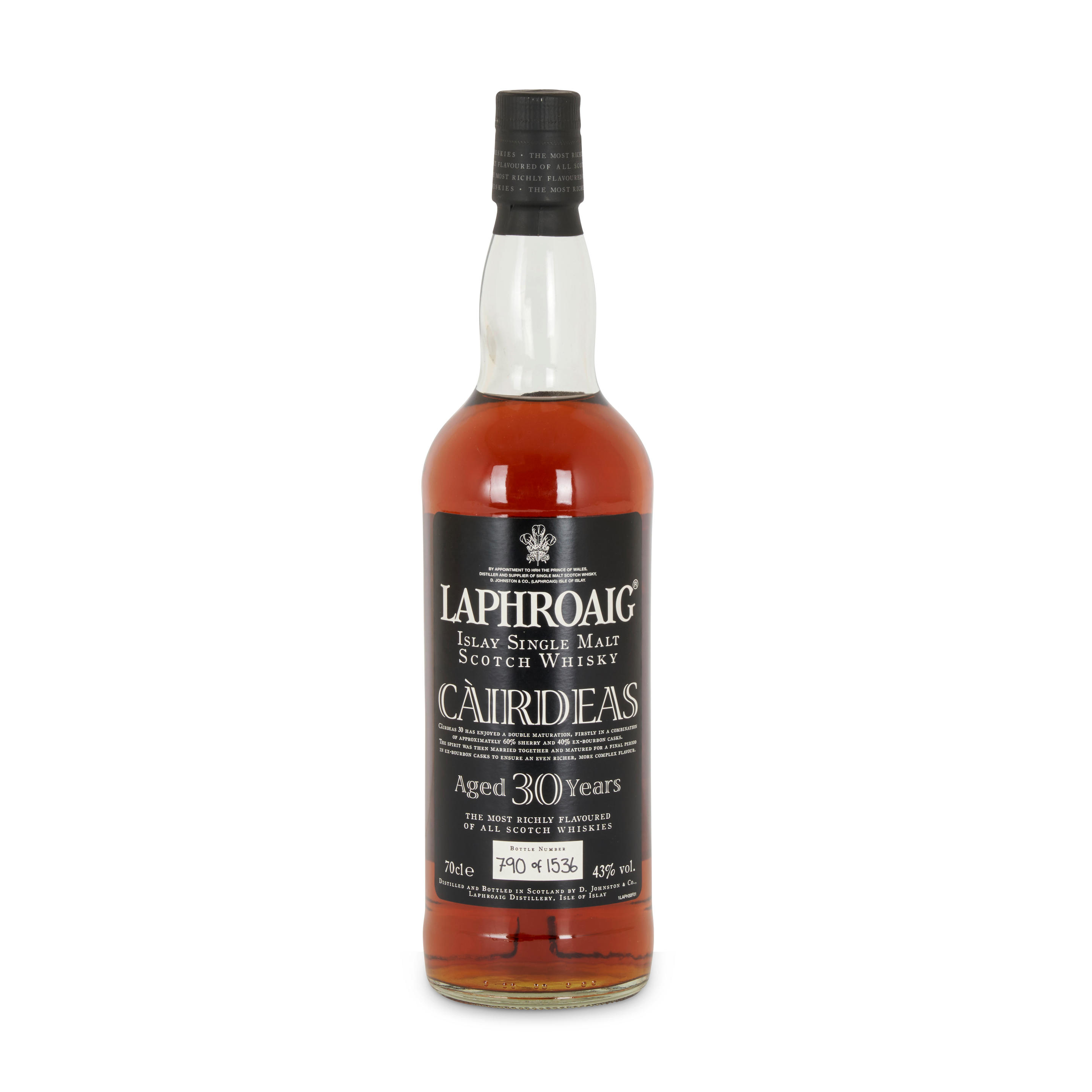 Appraisal: LAPHROAIG CAIRDEAS YEARS OLD CL BOTTLE Laphroaig Cairdeas Years Old