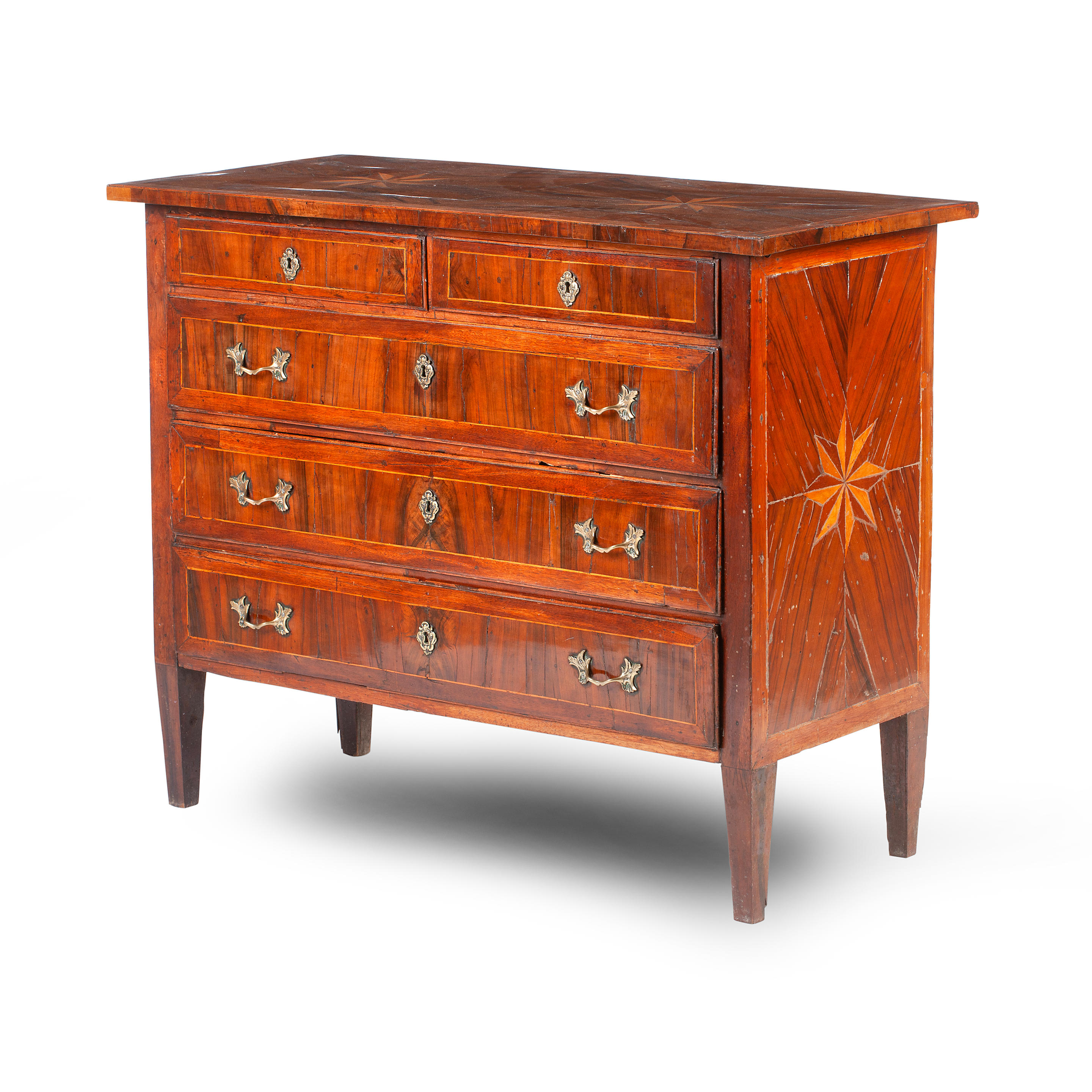 Appraisal: A LATE TH TH CENTURY MALTESE FRUITWOOD AND WALNUT MARQUETRY