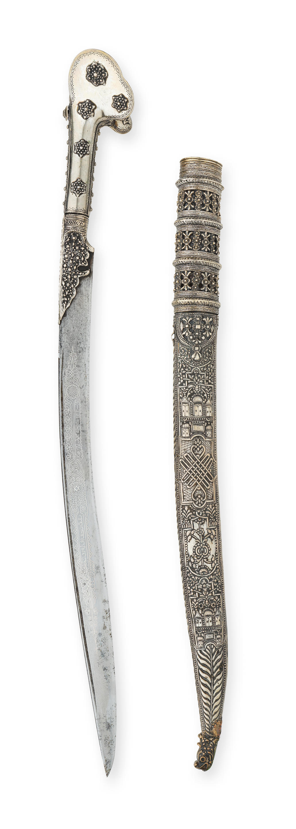 Appraisal: AN OTTOMAN STEEL SWORD YATAGHAN TURKEY DATED AH AD -