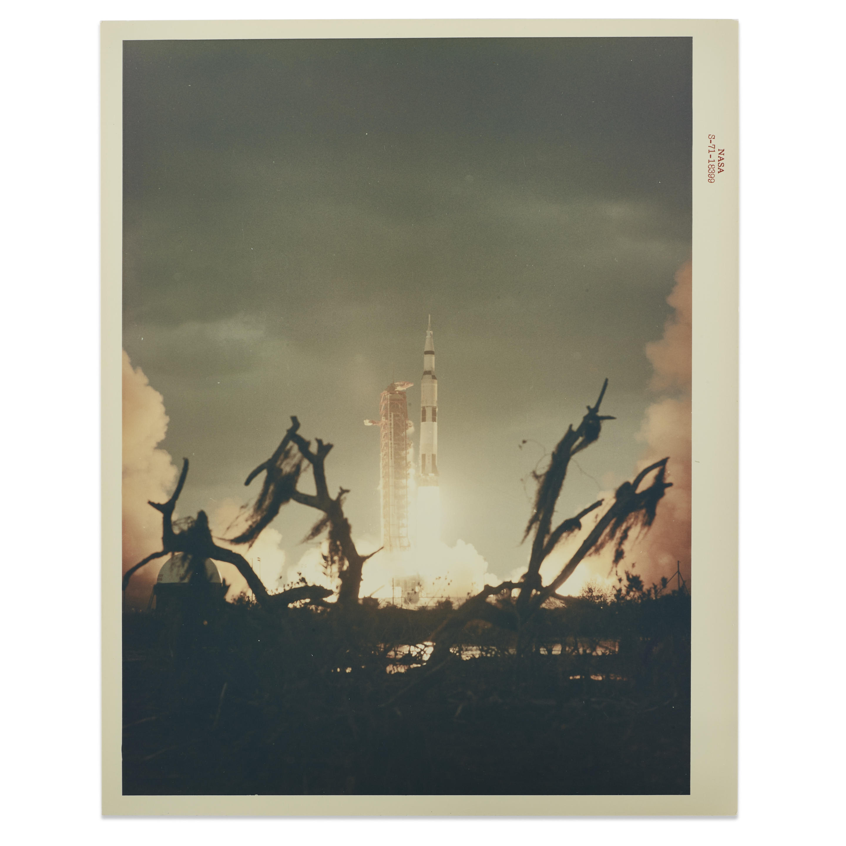 Appraisal: APOLLO LIFTOFF Chromogenic color photograph January x inches x mm