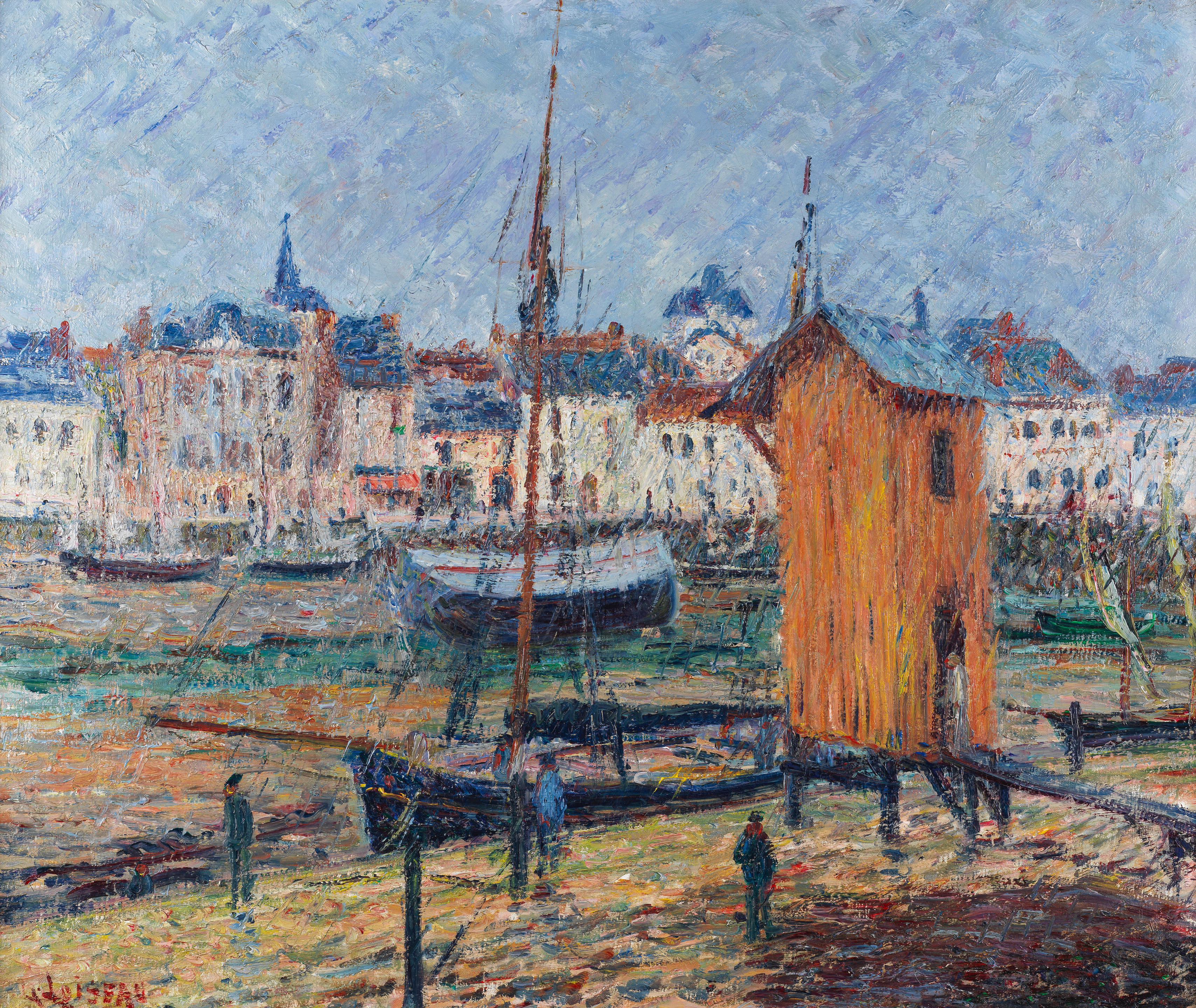 Appraisal: GUSTAVE LOISEAU - Le port de Pornic effet de pluie