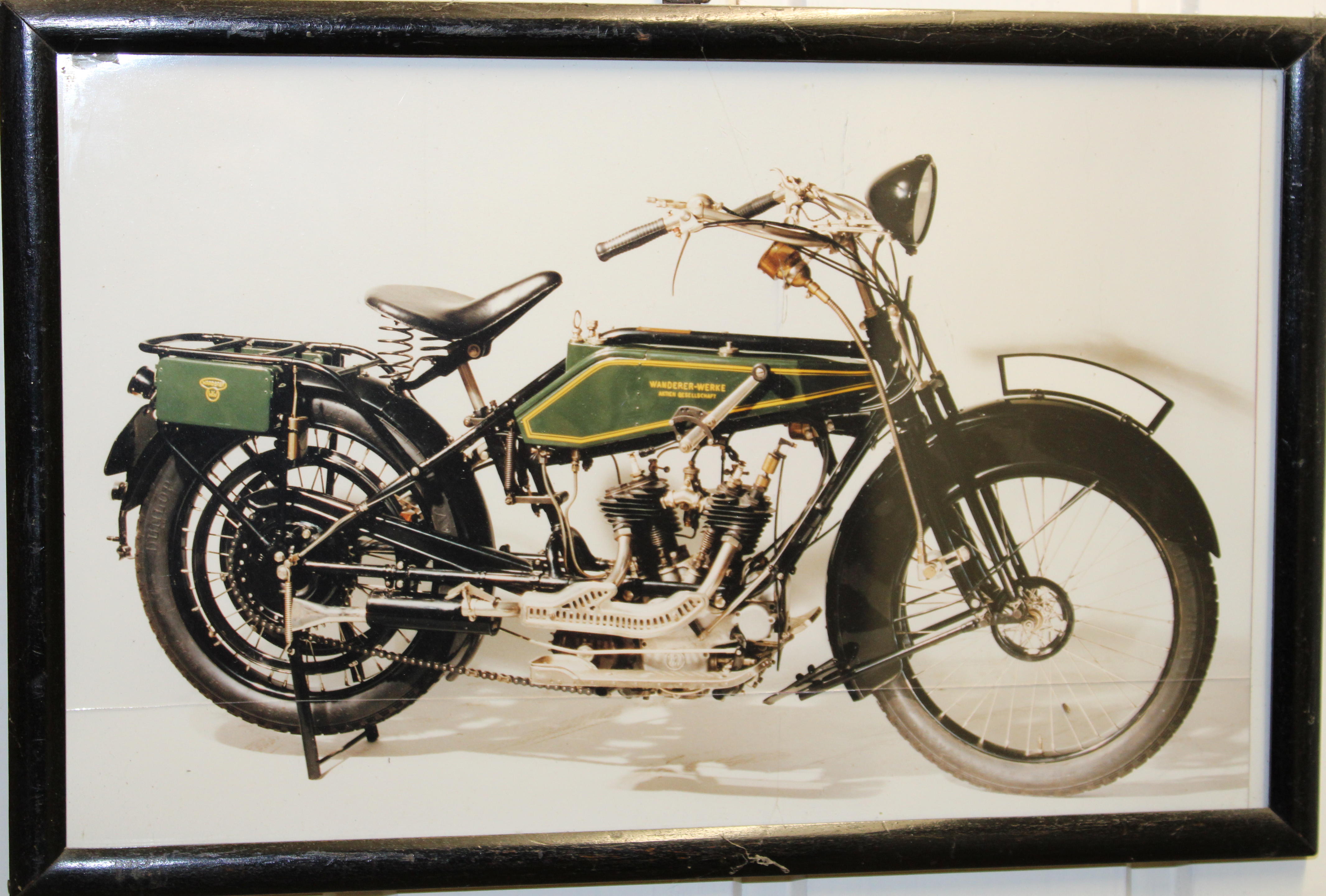 Appraisal: A SET OF EIGHT VINCENT AND HRD MOTORCYCLE PRINTS monochrome