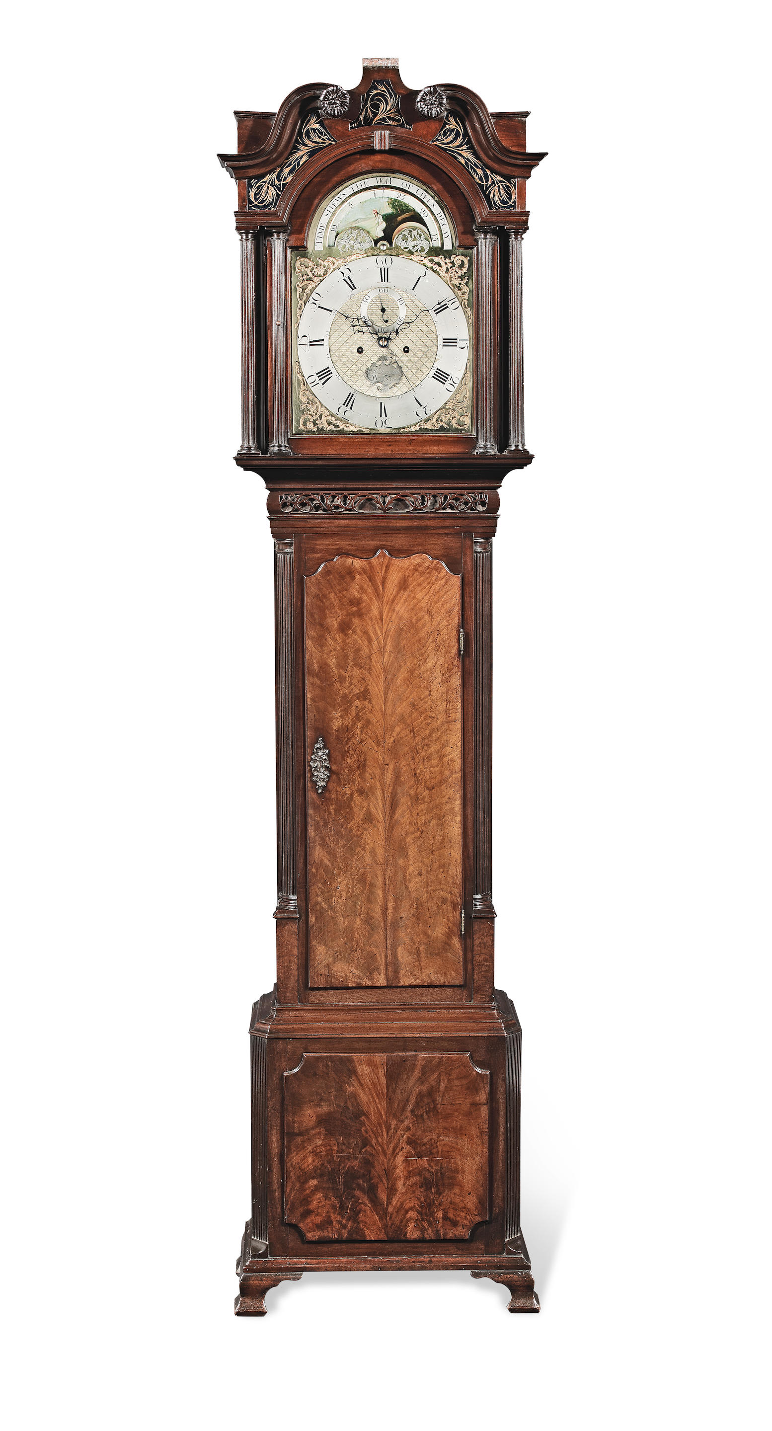 Appraisal: A FINE LATE TH CENTURY MAHOGANY LONGCASE CLOCK WITH AGE