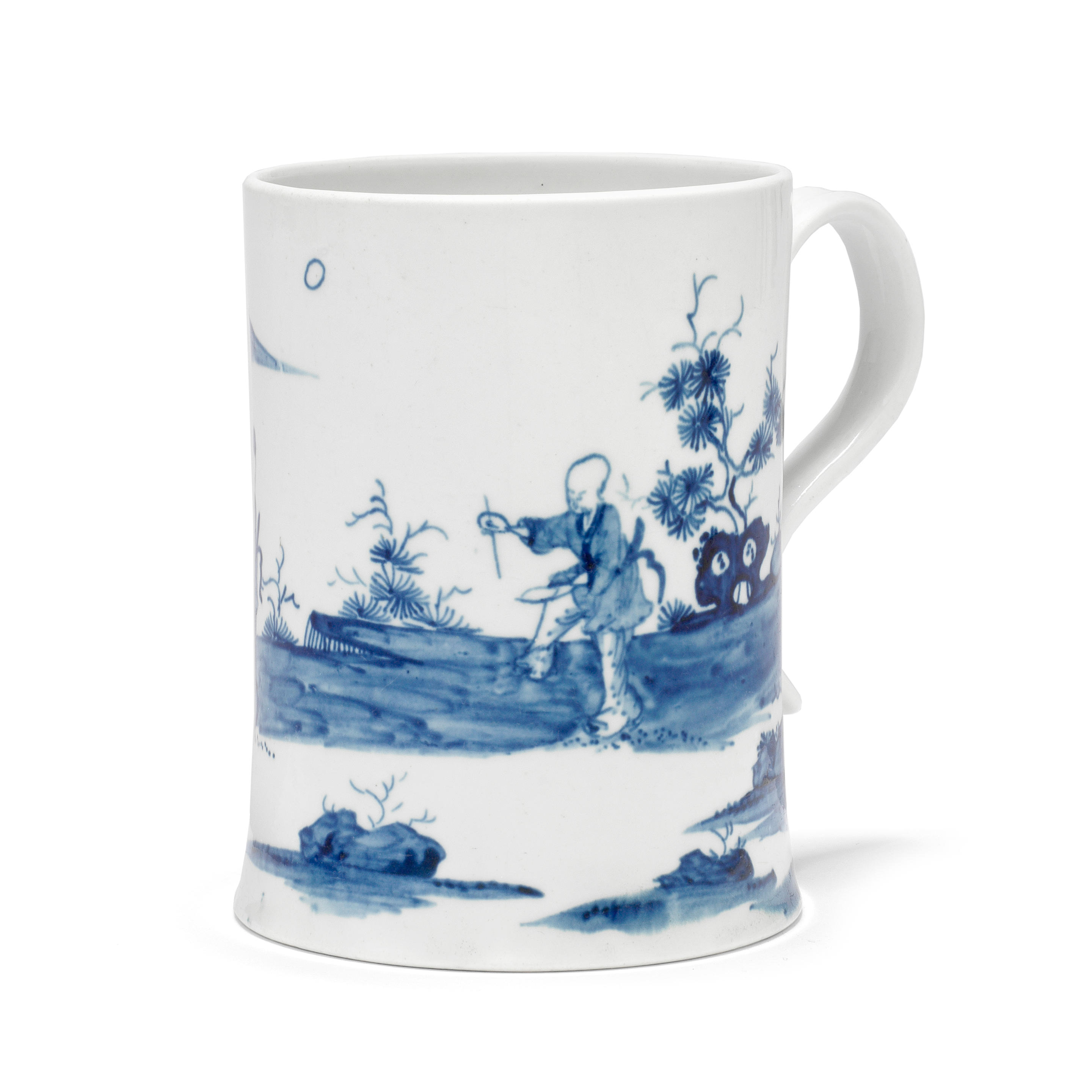 Appraisal: A GOOD WORCESTER MUG OR TANKARD CIRCA Of cylindrical form