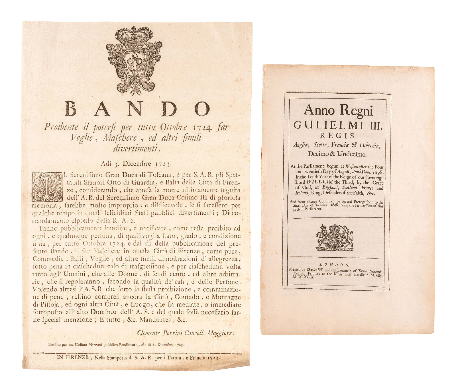 Appraisal: CRIME amp PUNISHMENT Publications banning entertaining diversions including a broadside