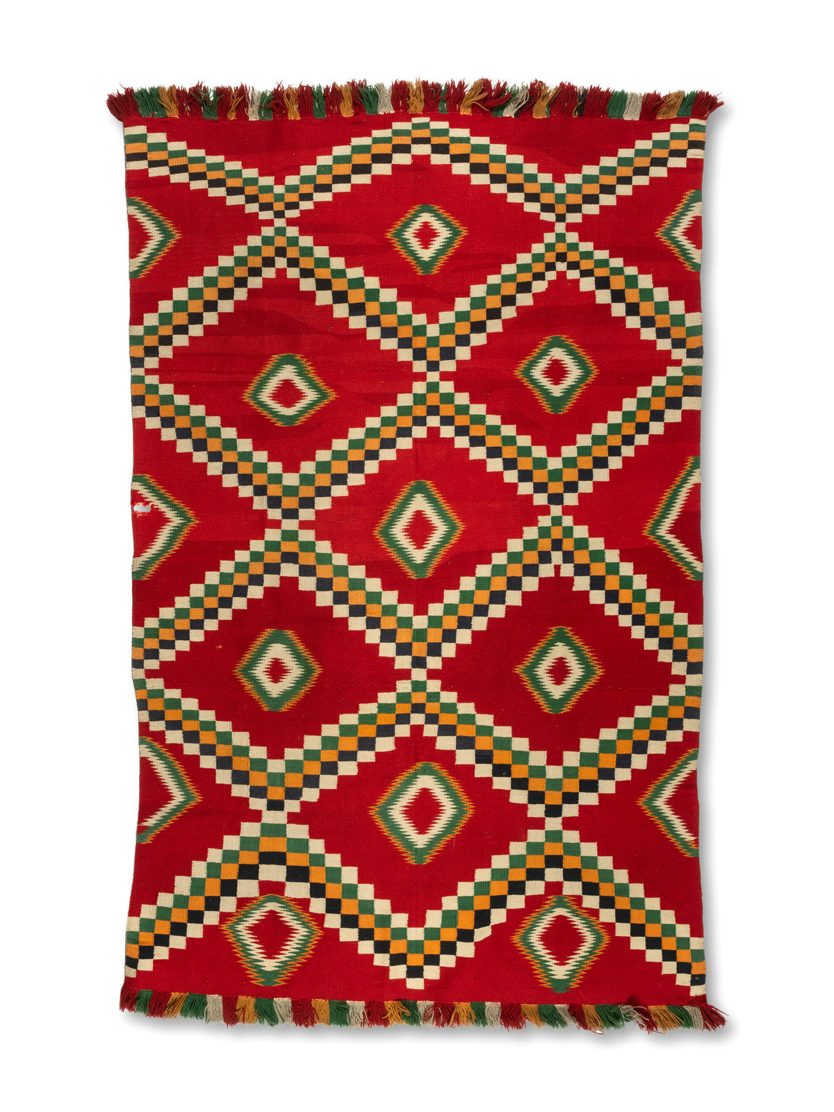 Appraisal: Navajo Germantown Weaving Rug late th century woven with five