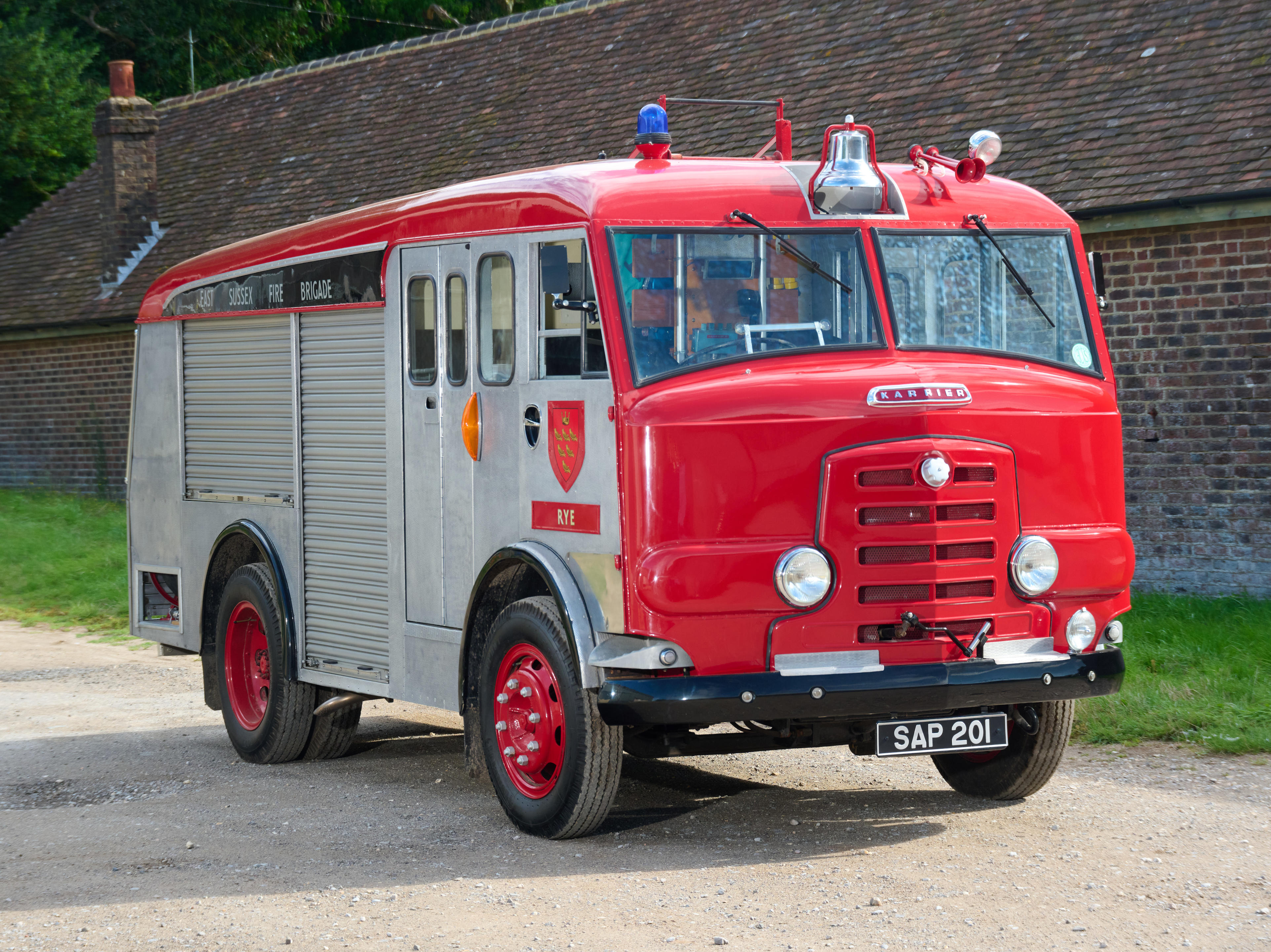 Appraisal: COMMER KARRIER GAMECOCK FIRE TENDER COACHWORK BY CARMICHAEL SONS REGISTRATION