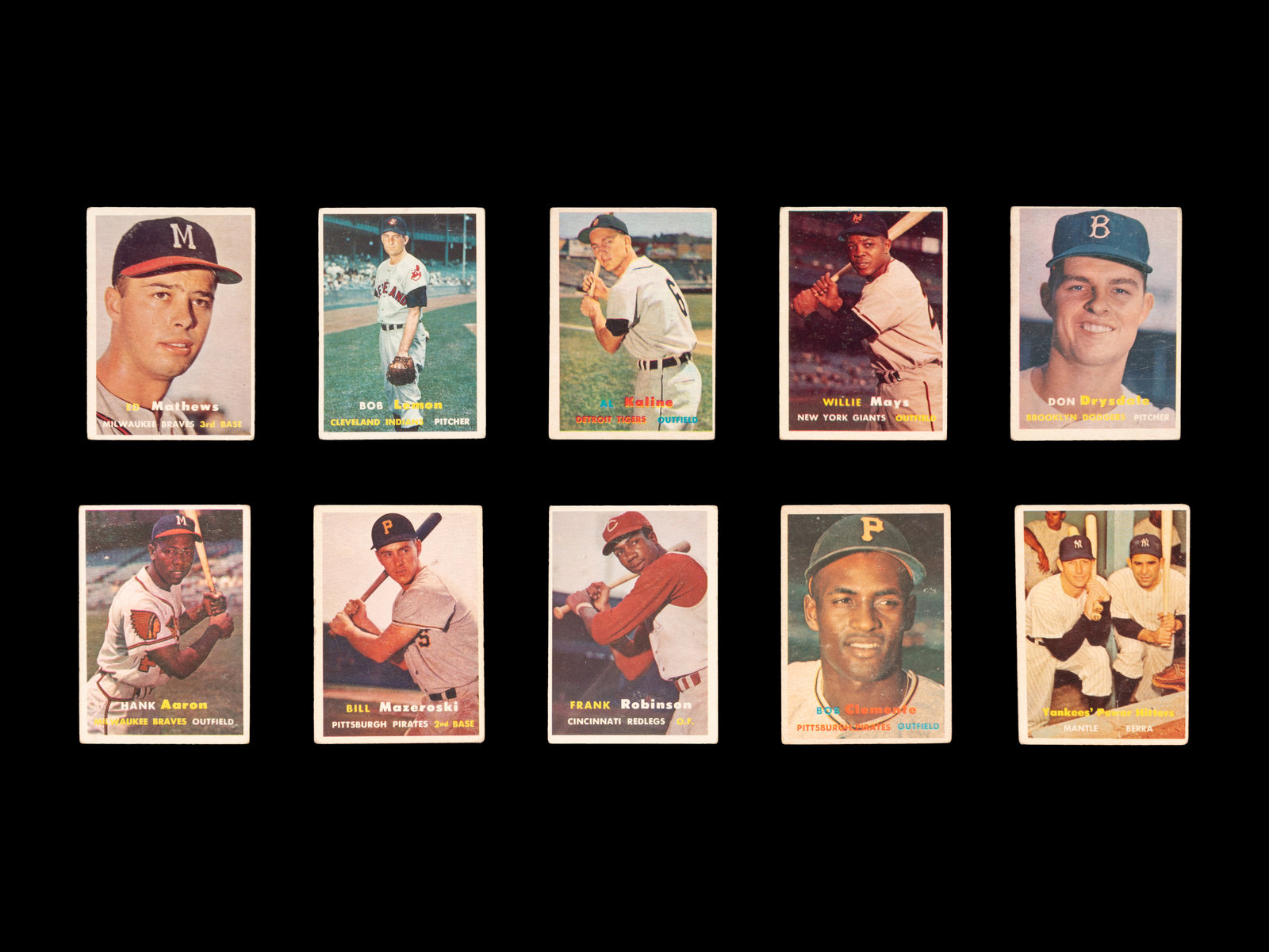 Appraisal: A Large Group of Topps Baseball Cards Featuring Hall of