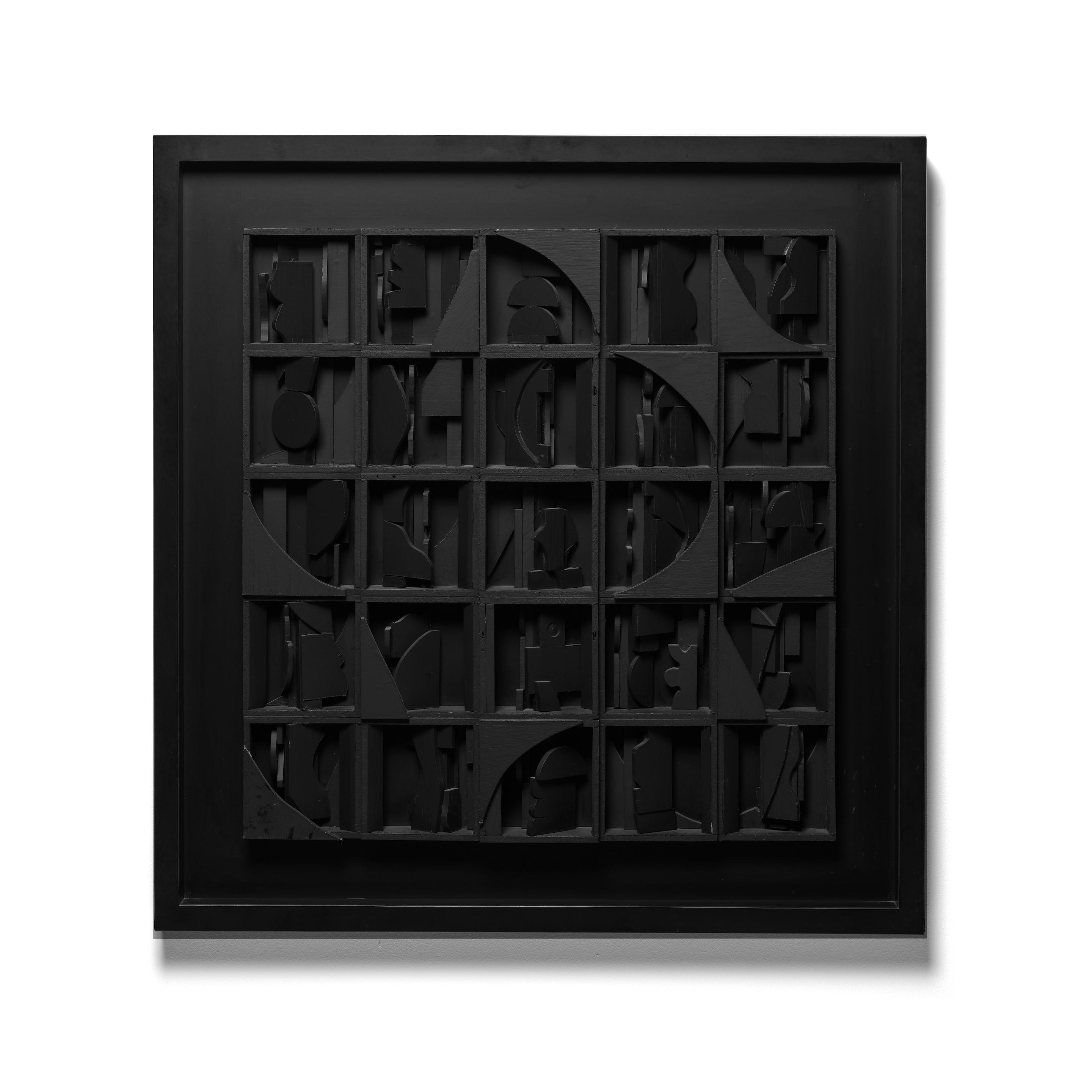 Appraisal: LOUISE NEVELSON - Model for Sky Covenant Painted wood sculpture