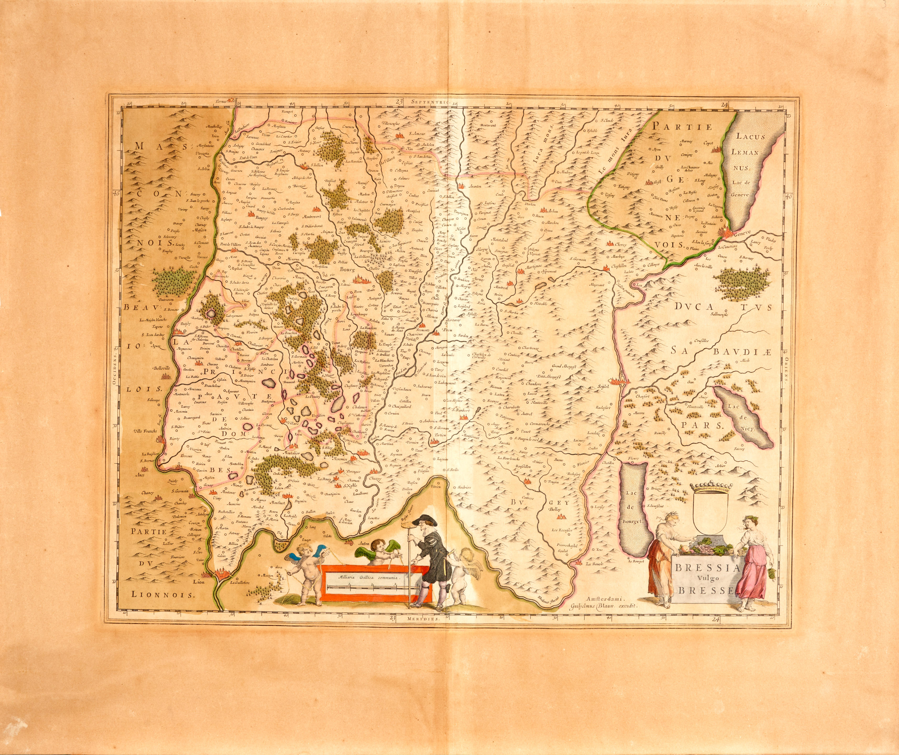 Appraisal: EUROPEAN MAPS Six engraved hand-colored maps comprising I Danckerts Accuratissima