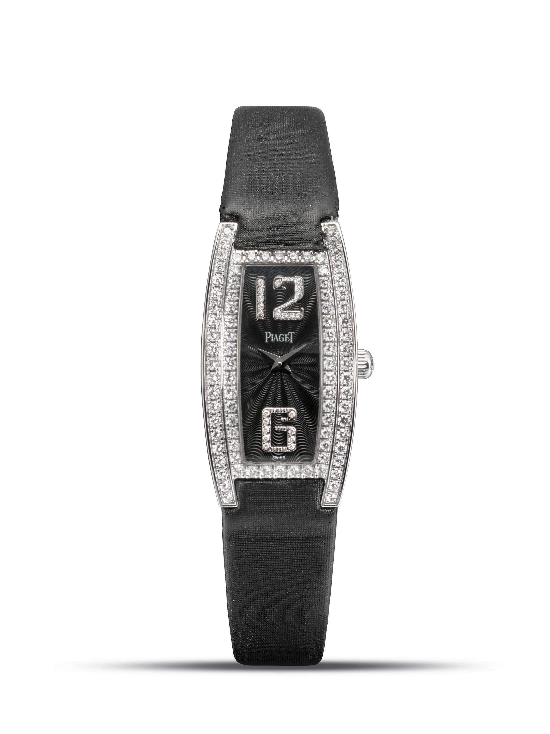 Appraisal: PIAGET REF P A WHITE GOLD AND DIAMOND-SET WRISTWATCH CIRCA