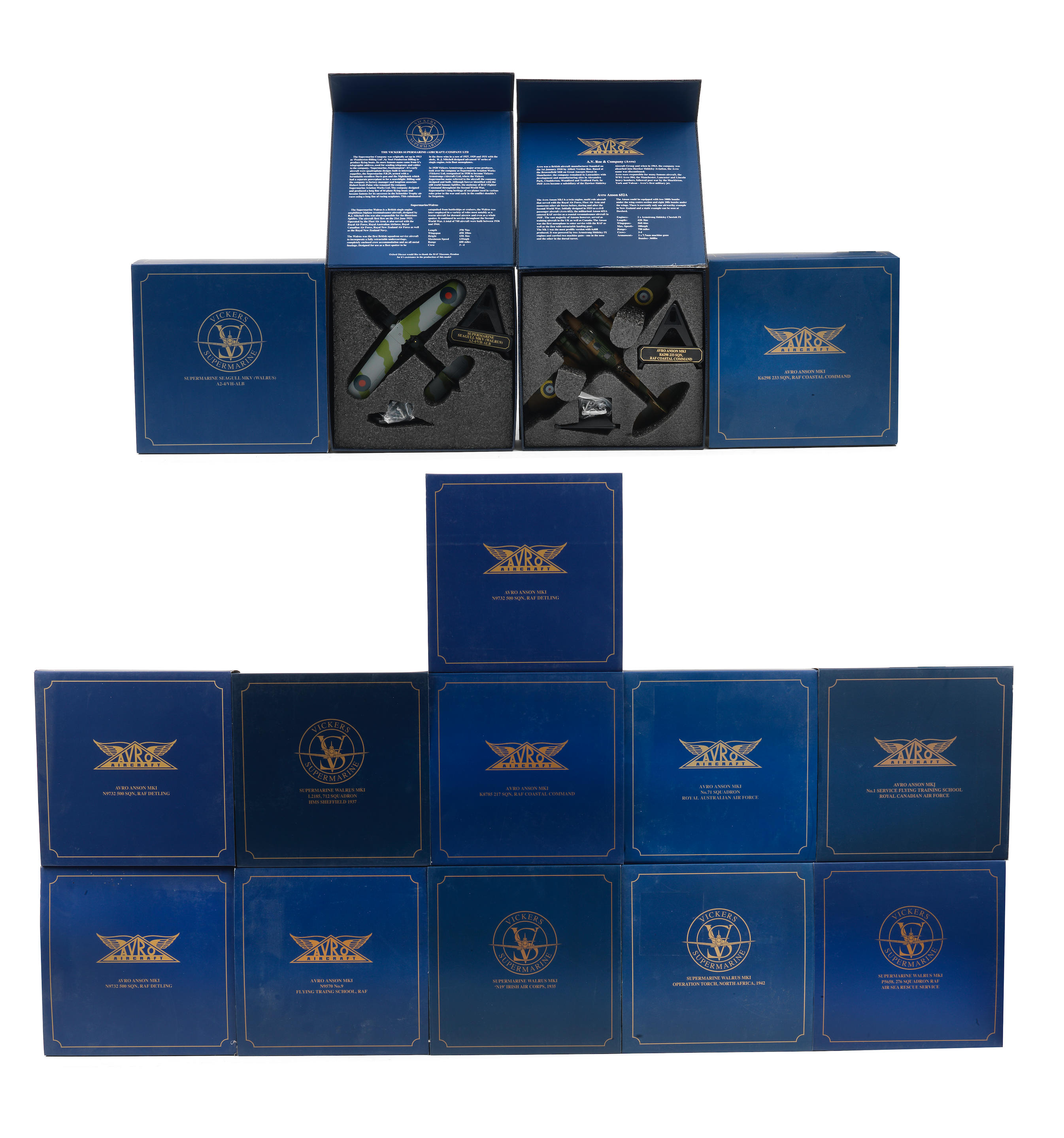 Appraisal: THIRTEEN BOXED SCALE MODEL AIRCRAFT BY OXFORD DIECAST comprising eight