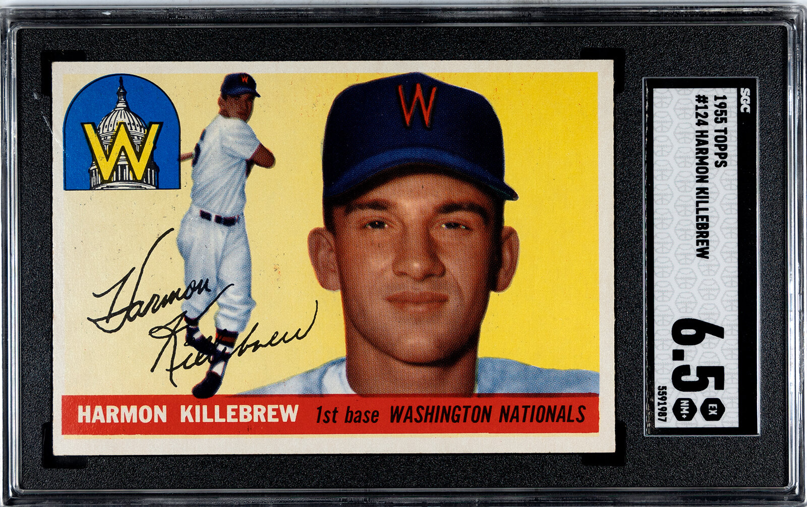 Appraisal: A Topps Harmon Killebrew Rookie Baseball Card No SGC EX