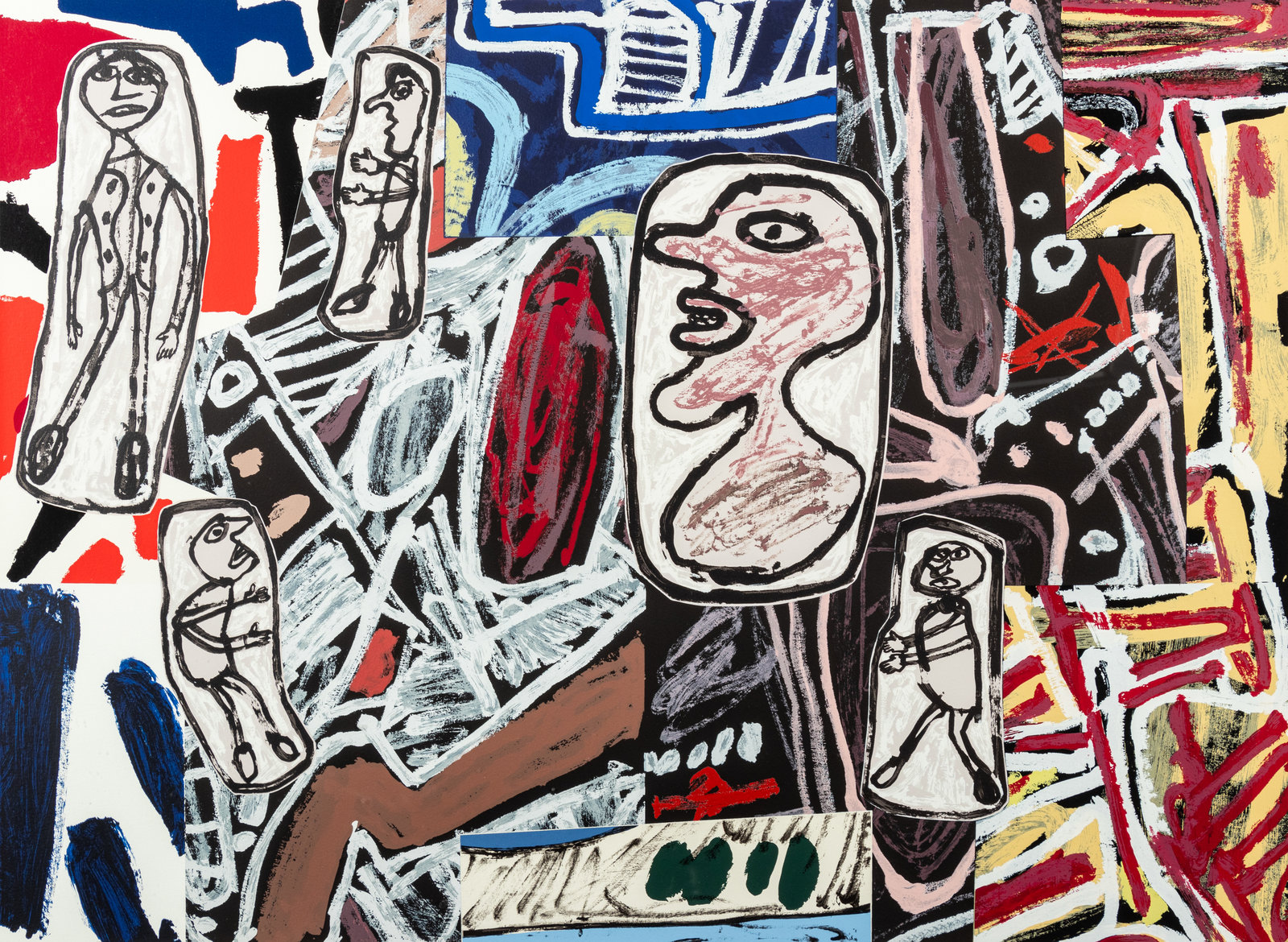 Appraisal: Jean Dubuffet French - Fait Memorables III color screenprint on