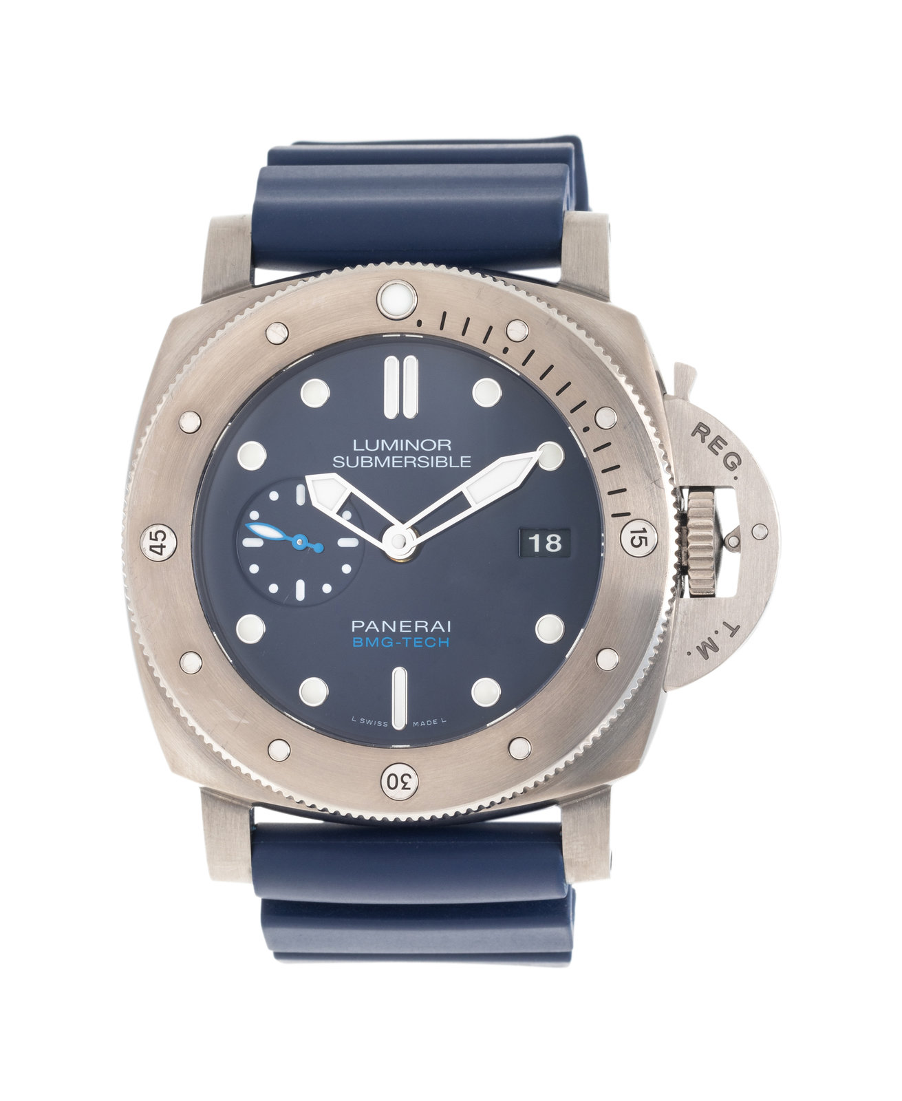 Appraisal: PANERAI REF PAM TITANIUM 'LUMINOR SUBMERSIBLE BMG-TECH' WRISTWATCH mm case