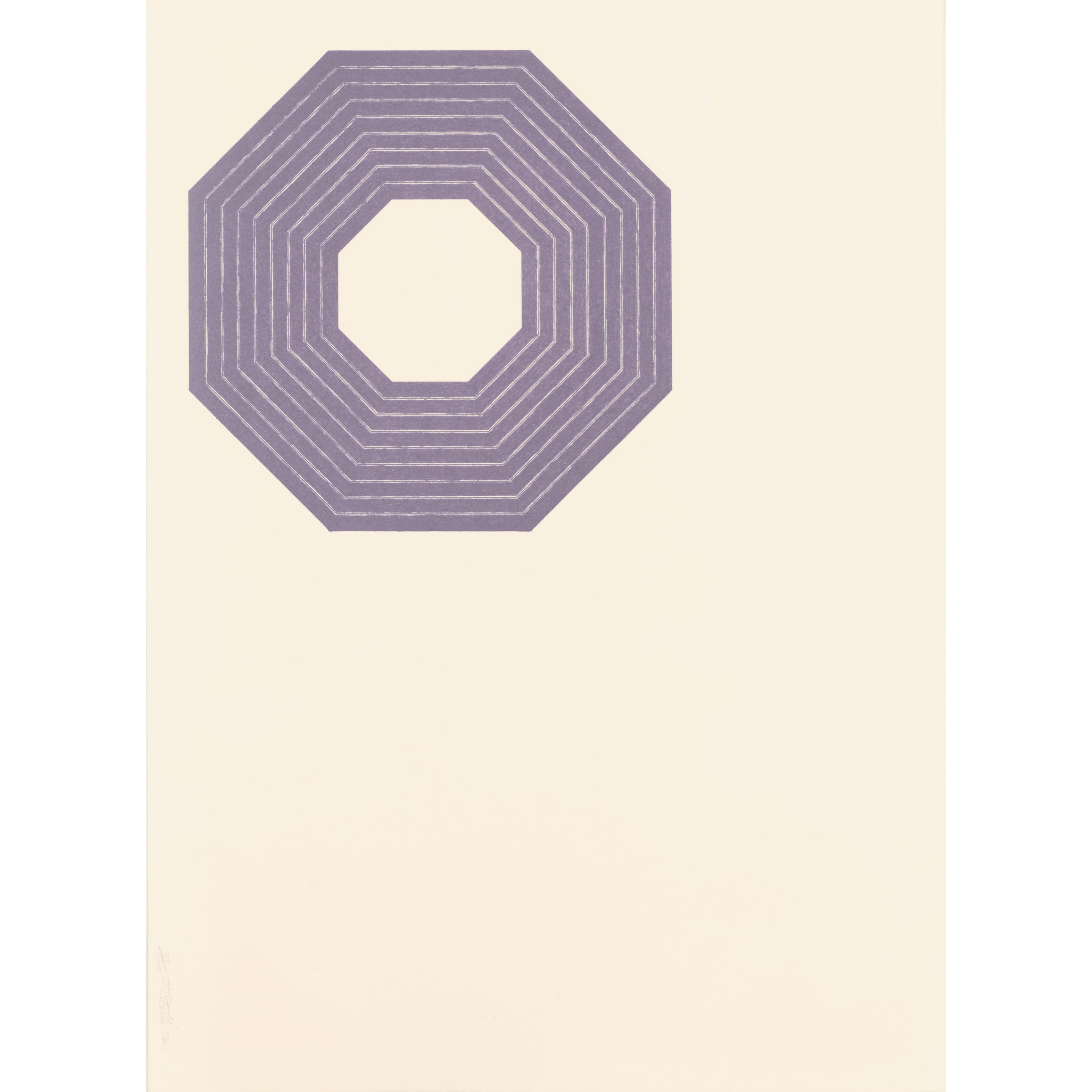 Appraisal: FRANK STELLA BORN Sidney Guberman from Purple Series Axsom Lithograph