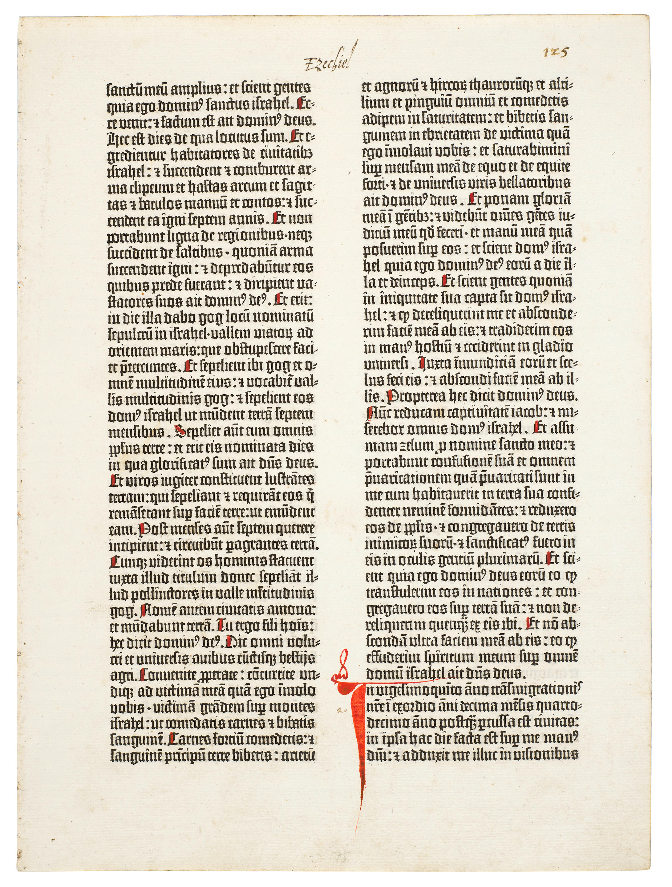 Appraisal: GUTENBERG BIBLE Bible in Latin Mainz Johann Gutenberg and Fust