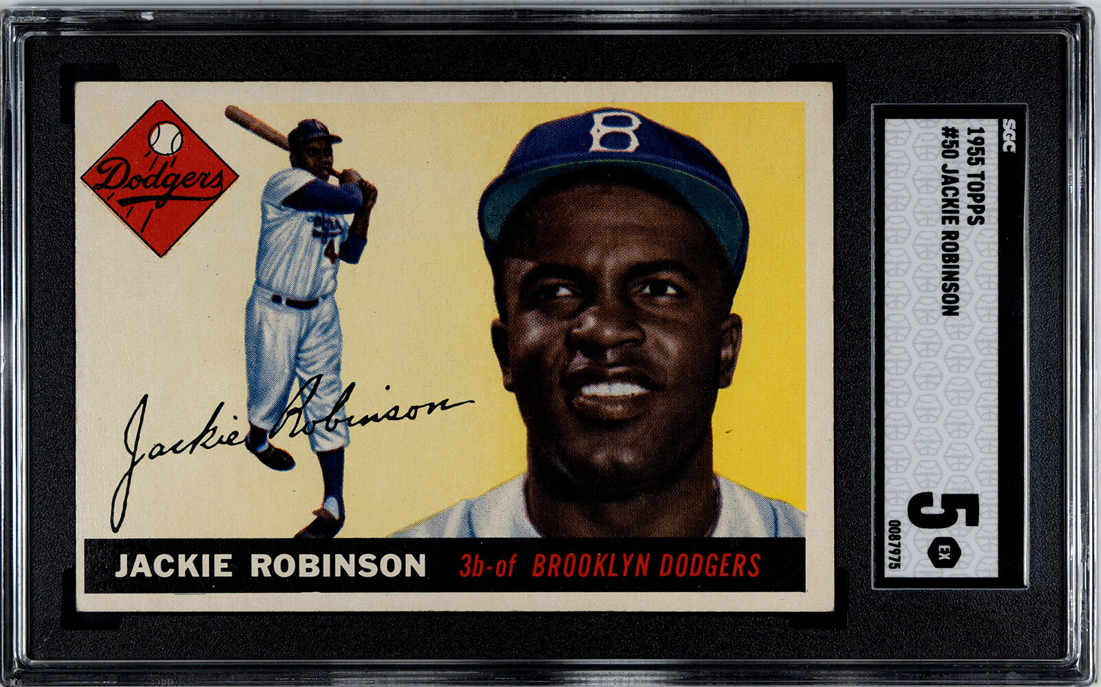 Appraisal: A Topps Jackie Robinson Baseball Card No SGC EX NOTE