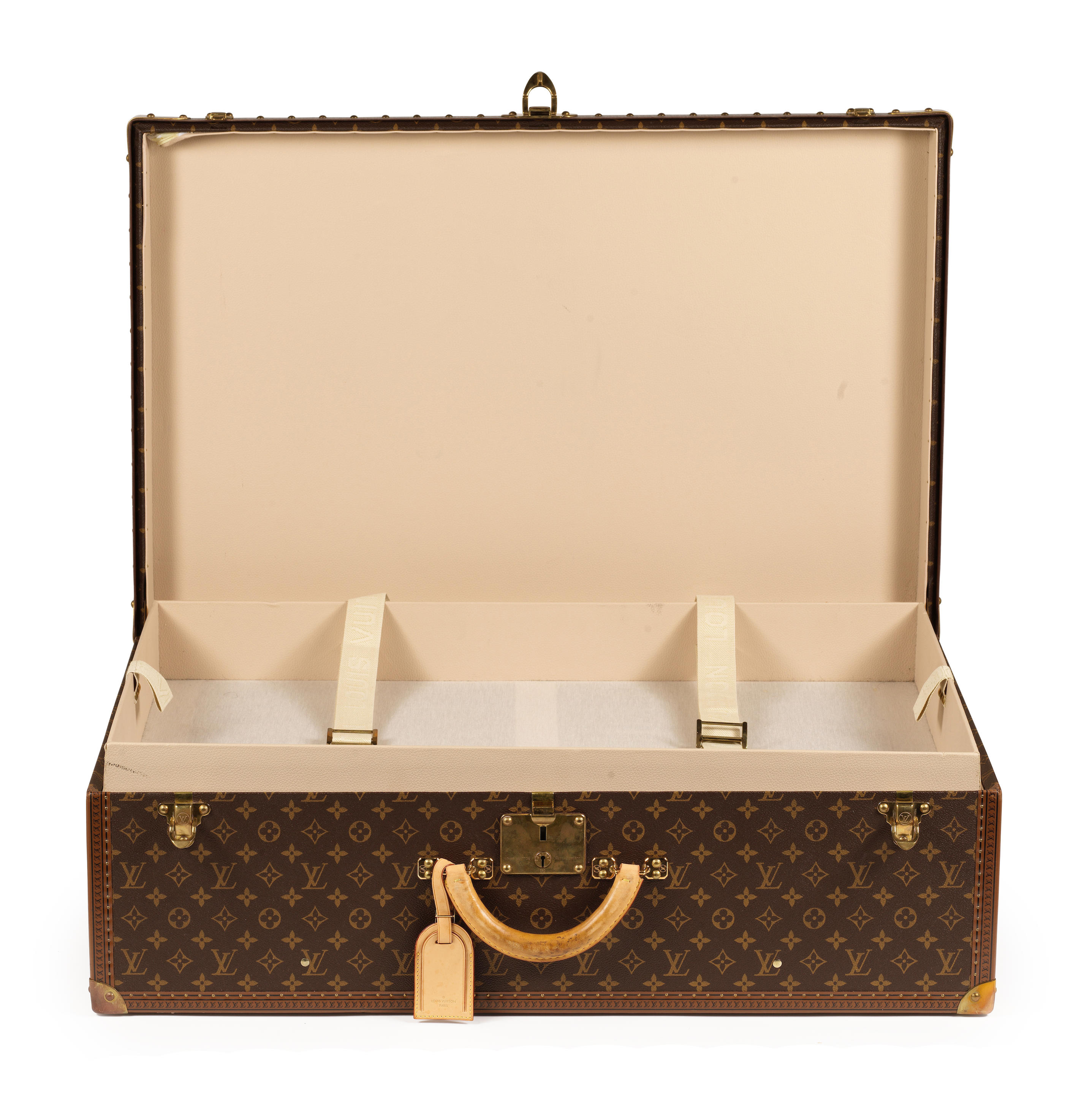 Appraisal: LOUIS VUITTON VALISE ALZER GRAND MOD LE n En toile