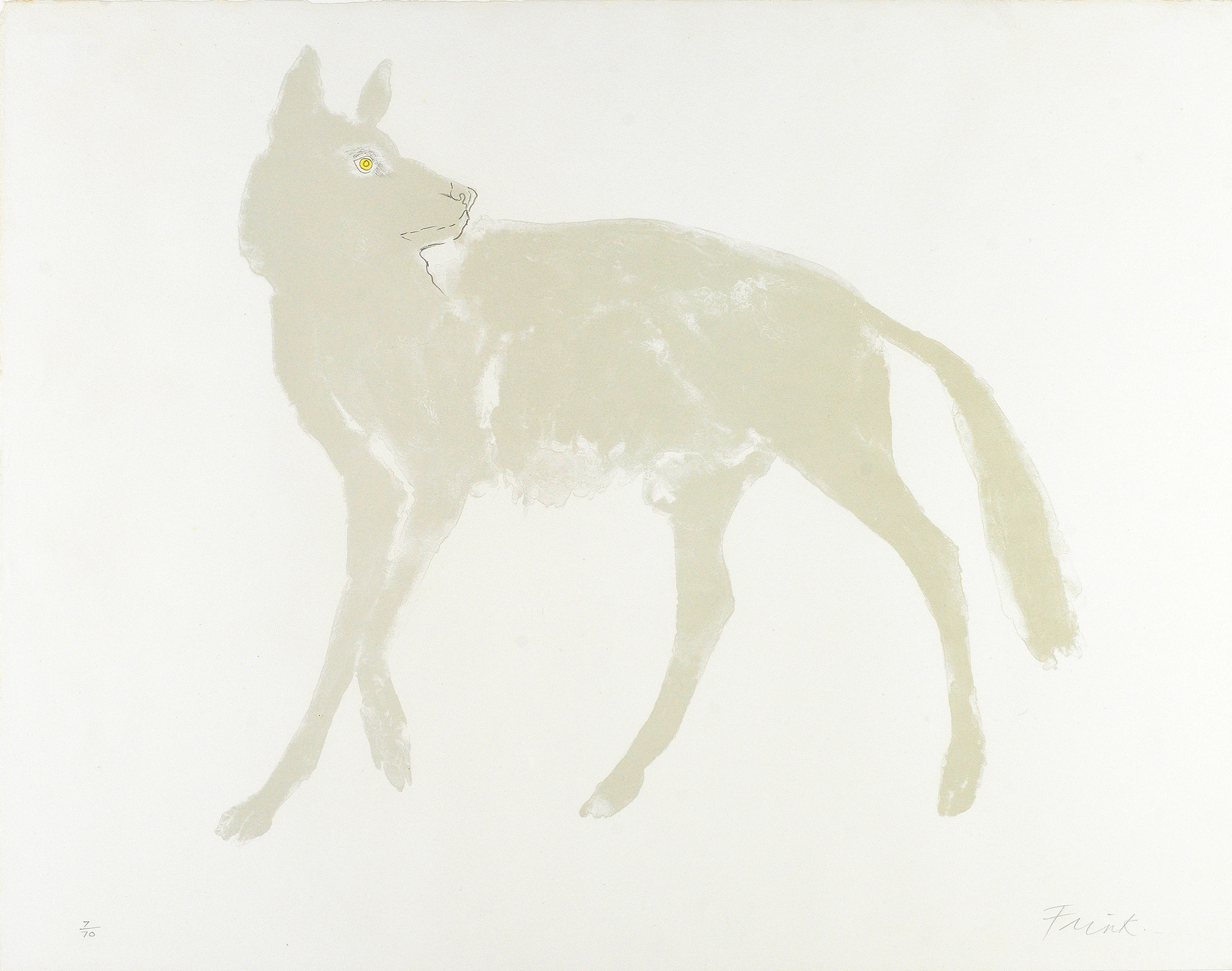 Appraisal: DAME ELISABETH FRINK R A BRITISH - Wolf from 'Eight