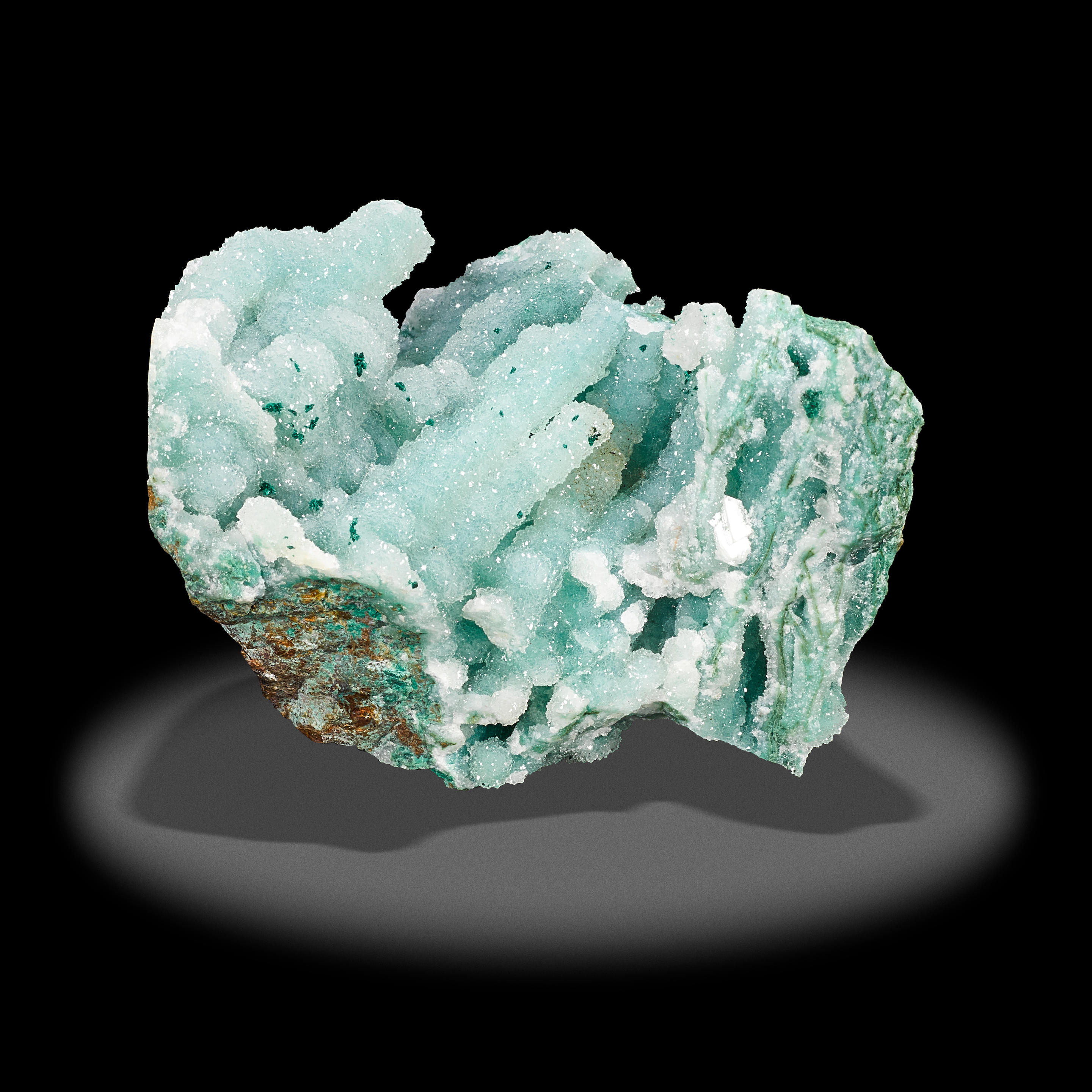 Appraisal: QUARTZ OVER CHRYSOCOLLA Lily Mine Pisco Umay Ica Peru From