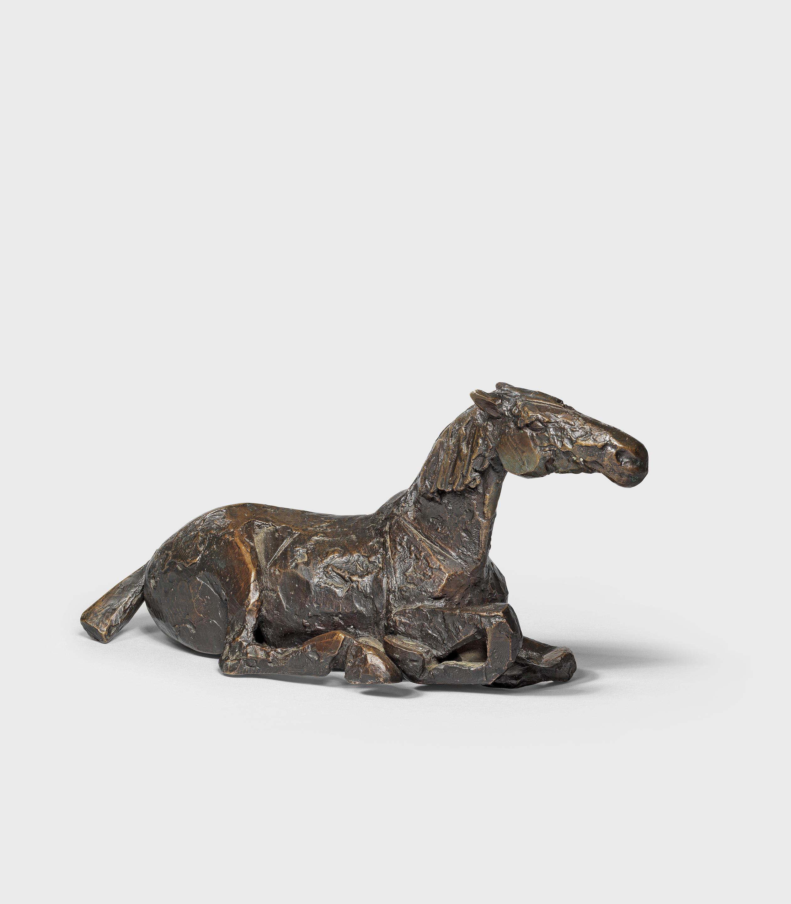 Appraisal: DAME ELISABETH FRINK R A BRITISH - Lying Down Horse