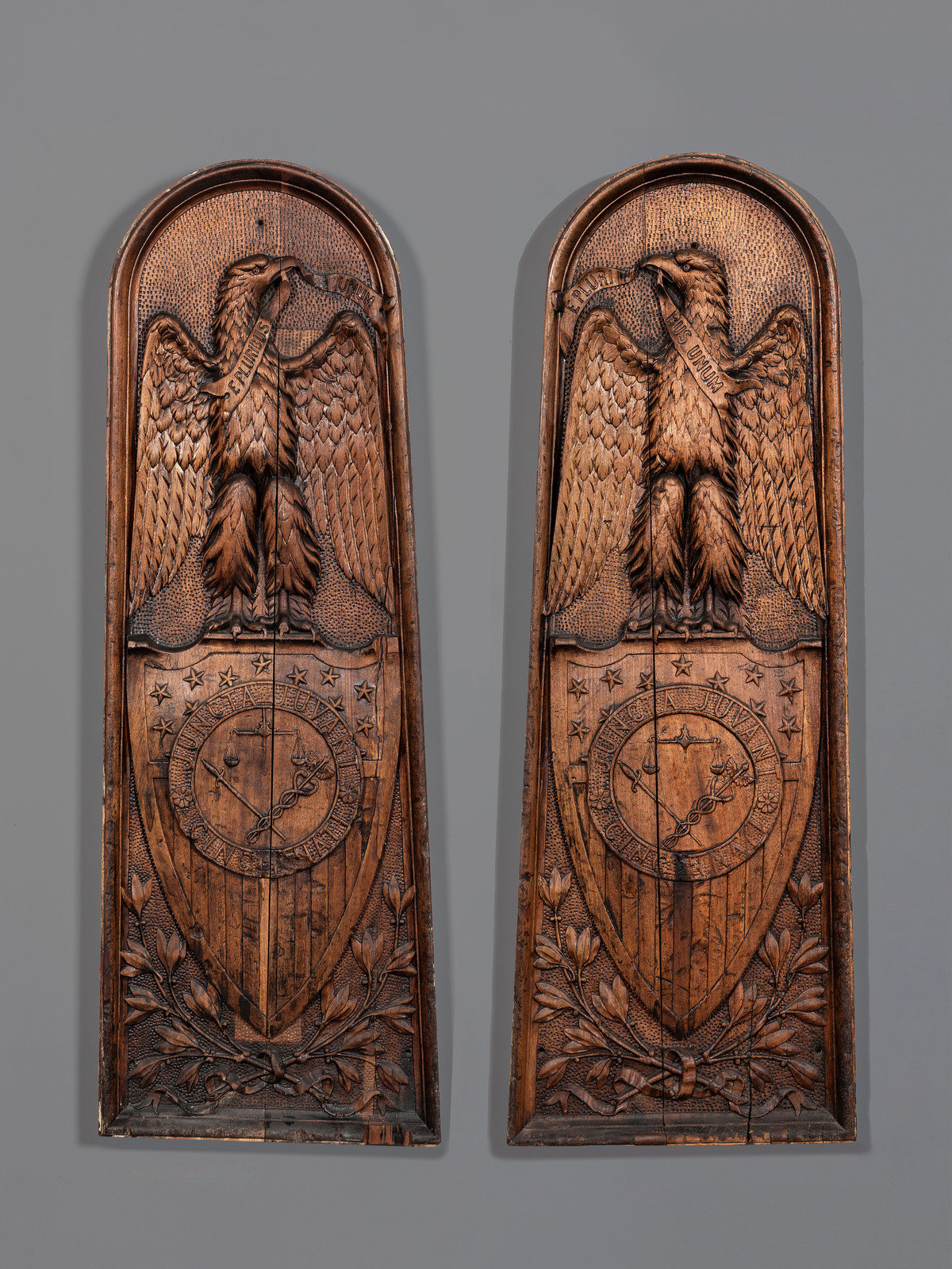 Appraisal: A Rare Pair of Eagle Shield and Seal of Cincinnati