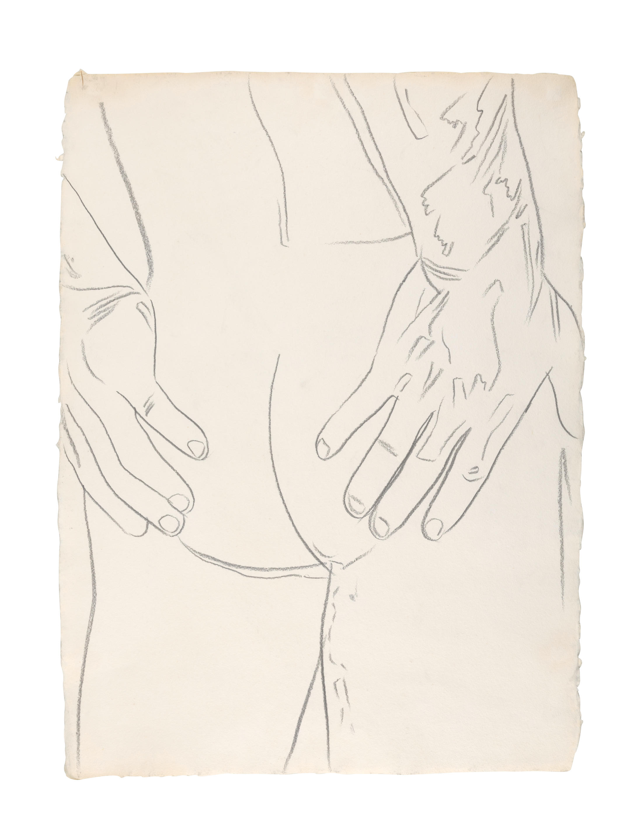 Appraisal: ANDY WARHOL - Untitled Male Nude inscribed and dated in