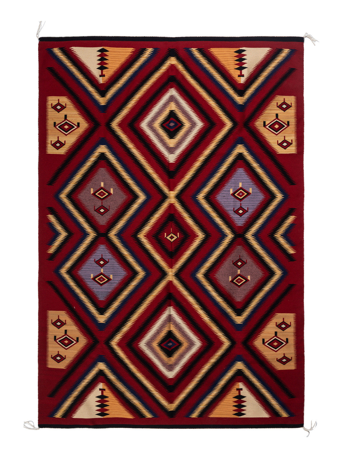 Appraisal: Navajo Regional Weaving Rug late th century single-ply yarn in