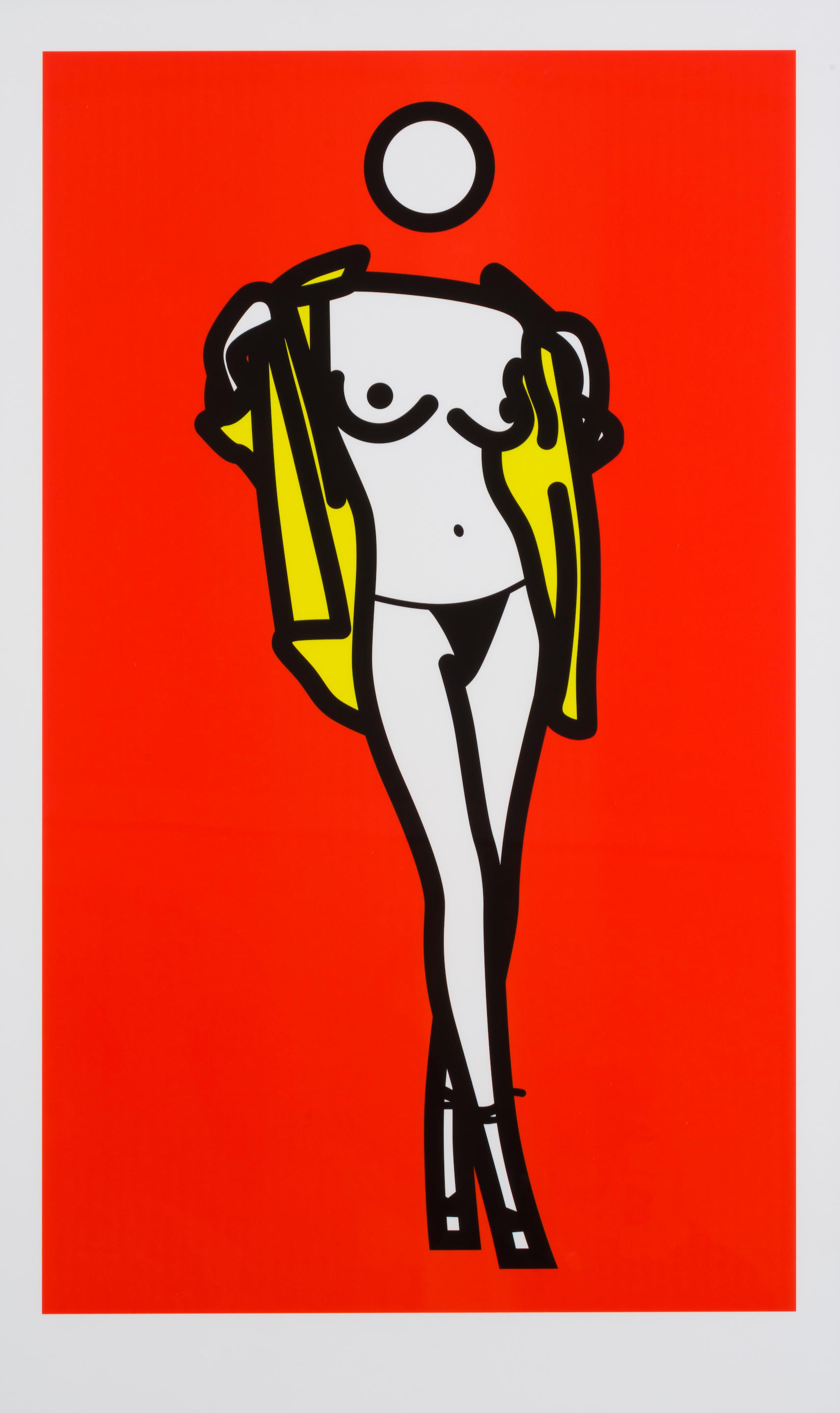 Appraisal: JULIAN OPIE BORN Woman taking off Man's Shirt S rigraphie