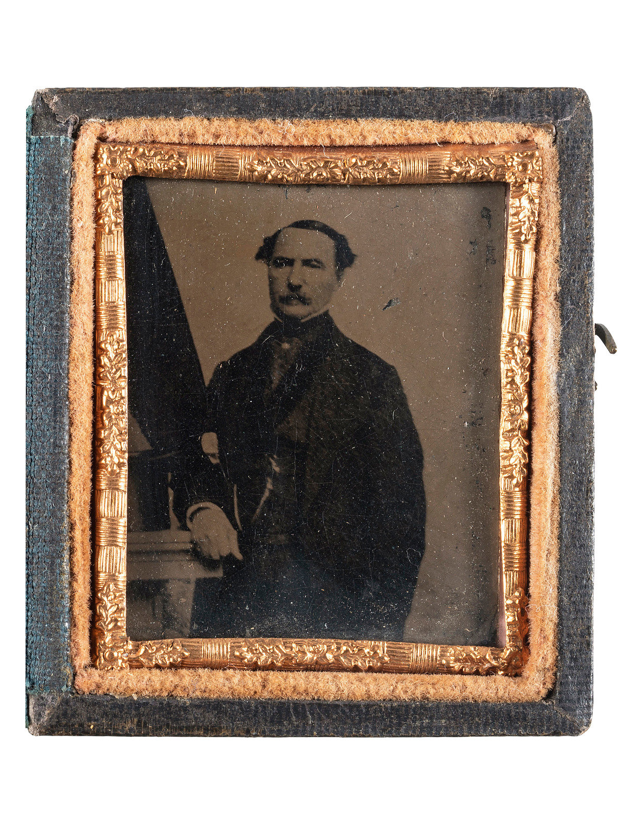 Appraisal: CIVIL WAR Sixteenth plate tintype of Confederate Major General John