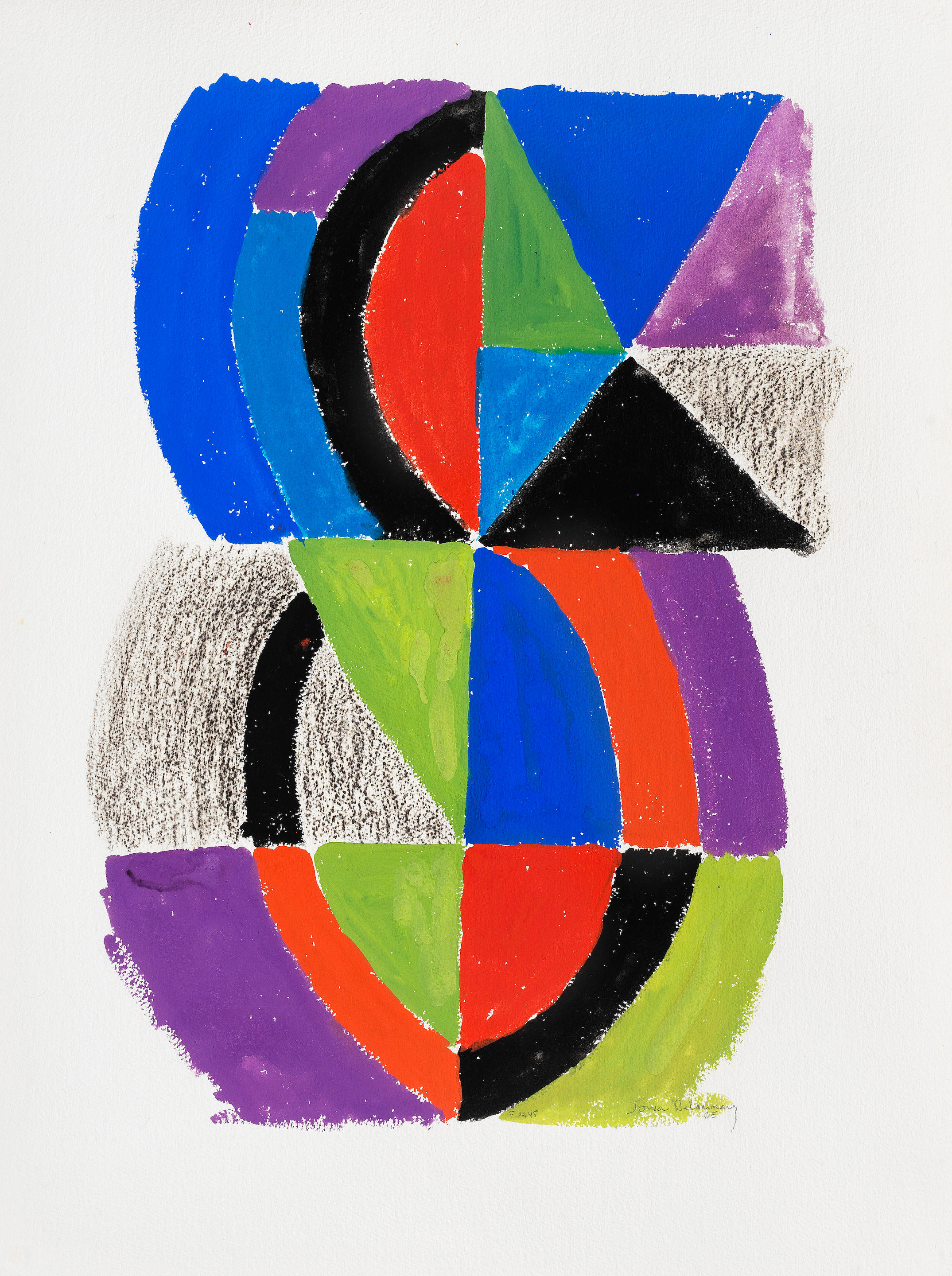 Appraisal: SONIA DELAUNAY - Rythme couleur Opus signed and dated 'Sonia