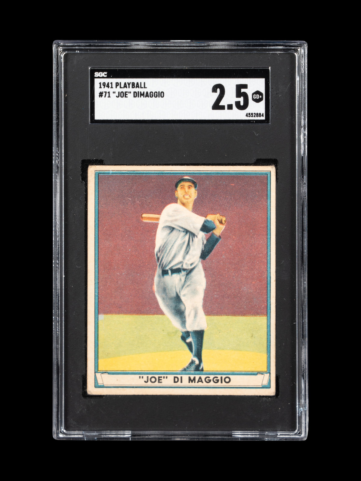 Appraisal: A Play Ball Joe DiMaggio Baseball Card No SGC GOOD