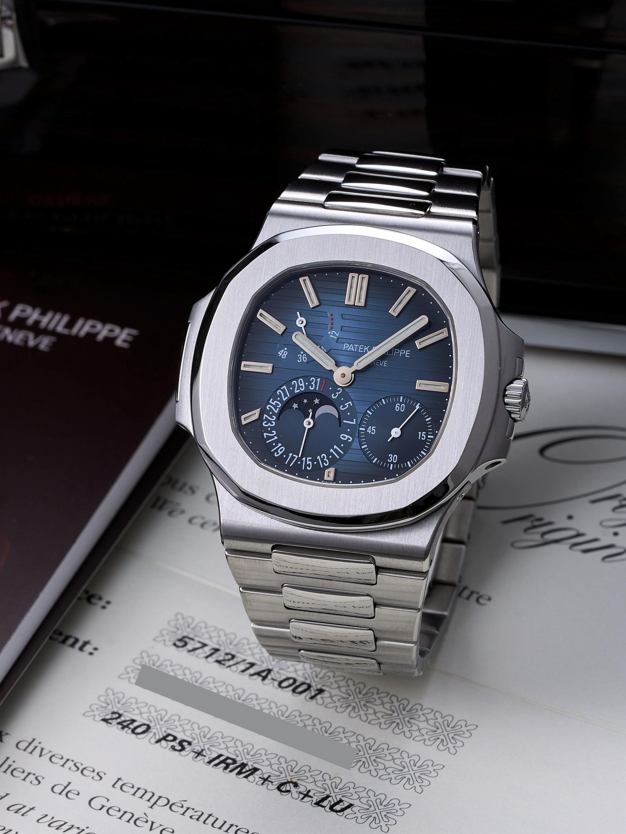 Appraisal: PATEK PHILIPPE NAUTILUS - GENEVA SEAL REF A- A FINE