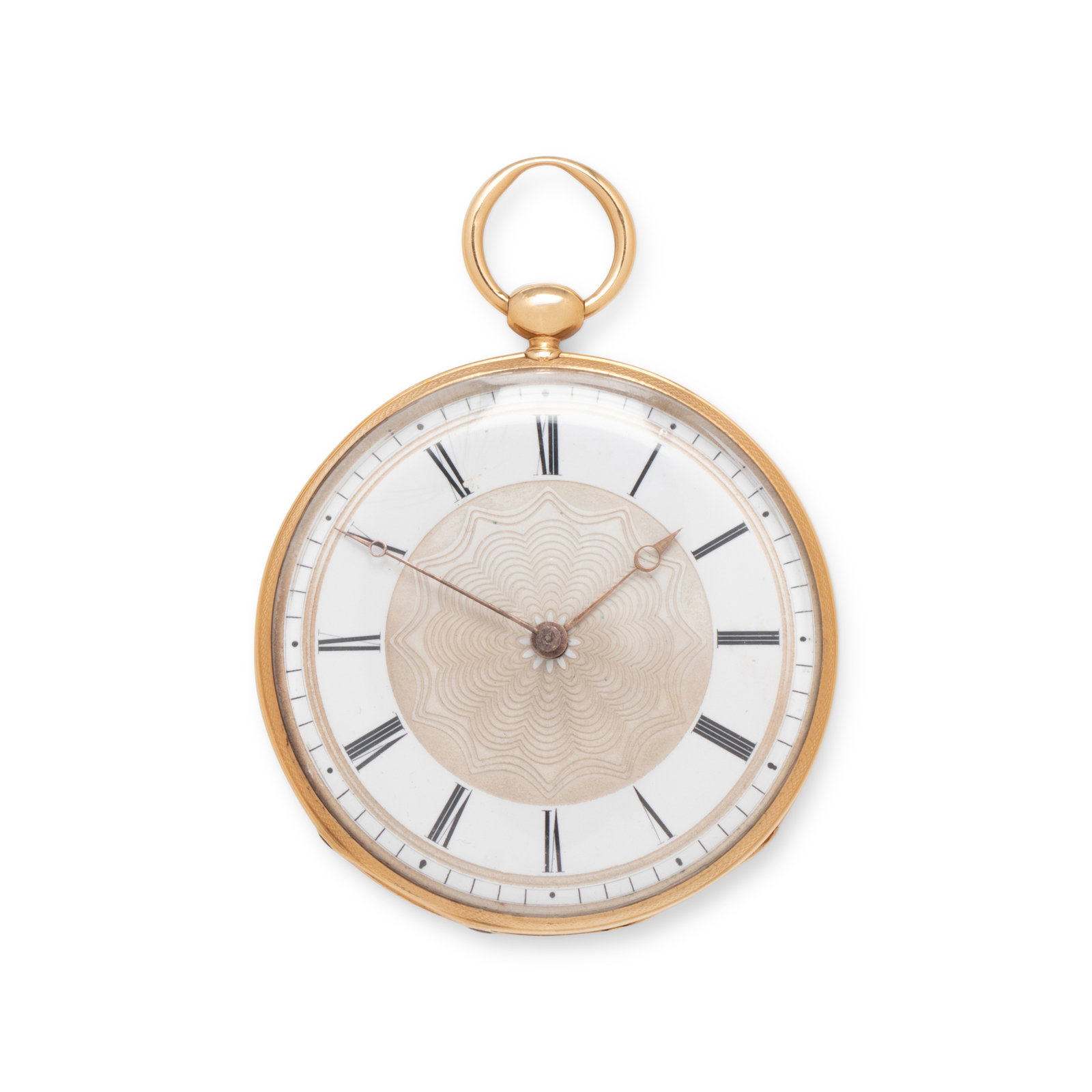 Appraisal: K YELLOW GOLD KEYWOUND OPEN FACE POCKET WATCH Case size