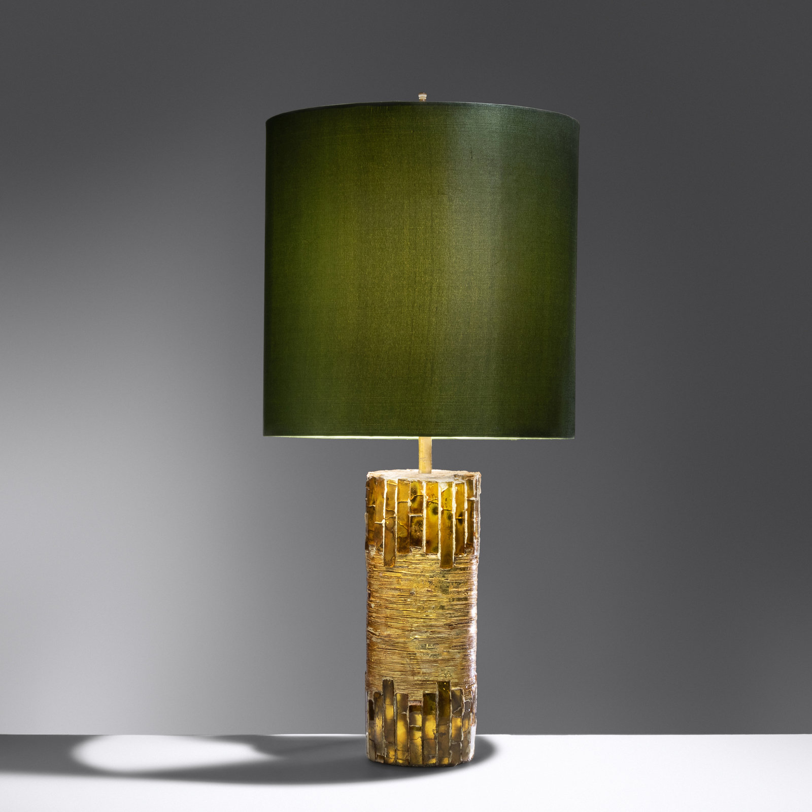 Appraisal: Line Vautrin - Table Lamp c talosel resin over wood