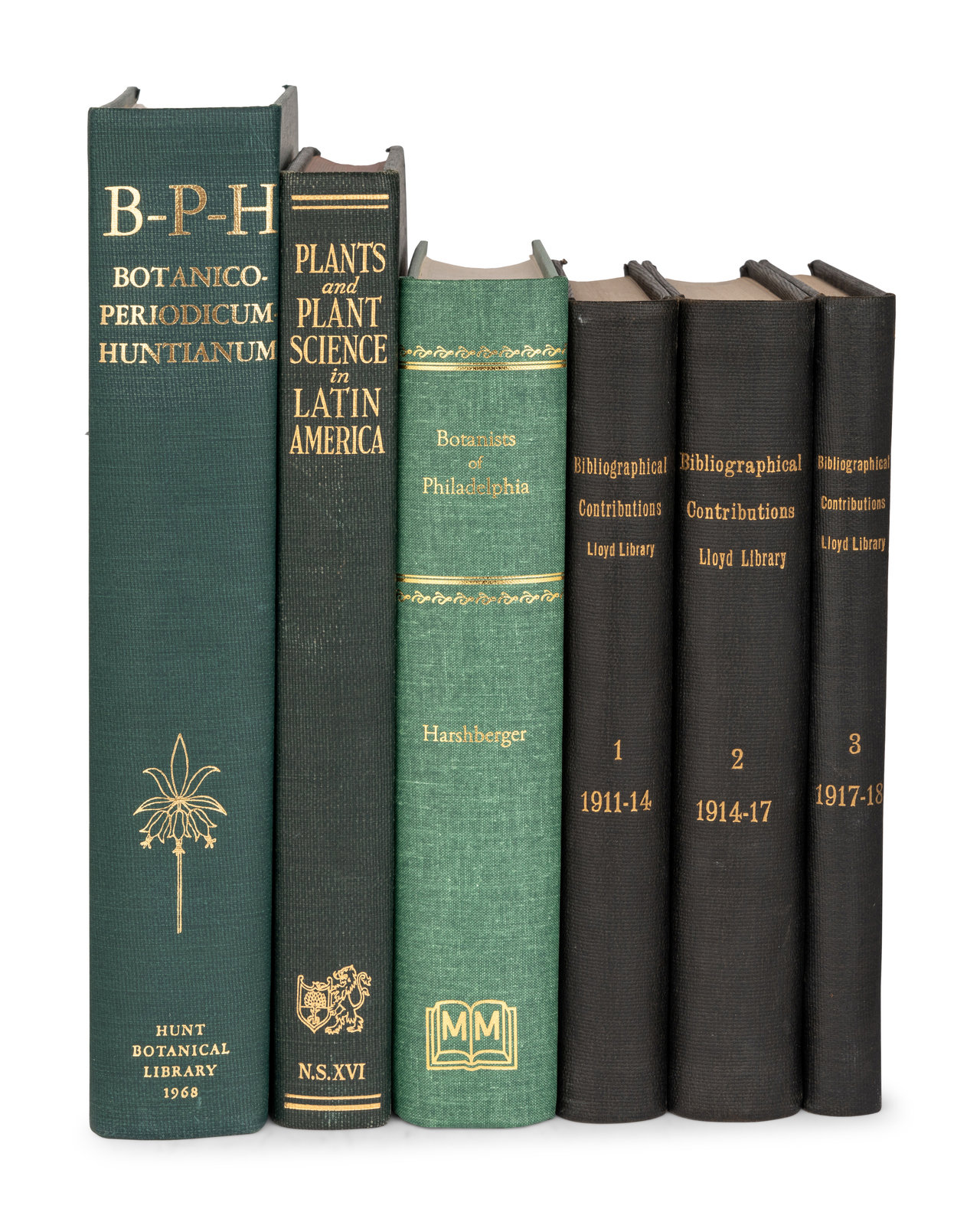 Appraisal: BIBLIOGRAPHY -- BOTANY A group of works including AUCTION CATALOG