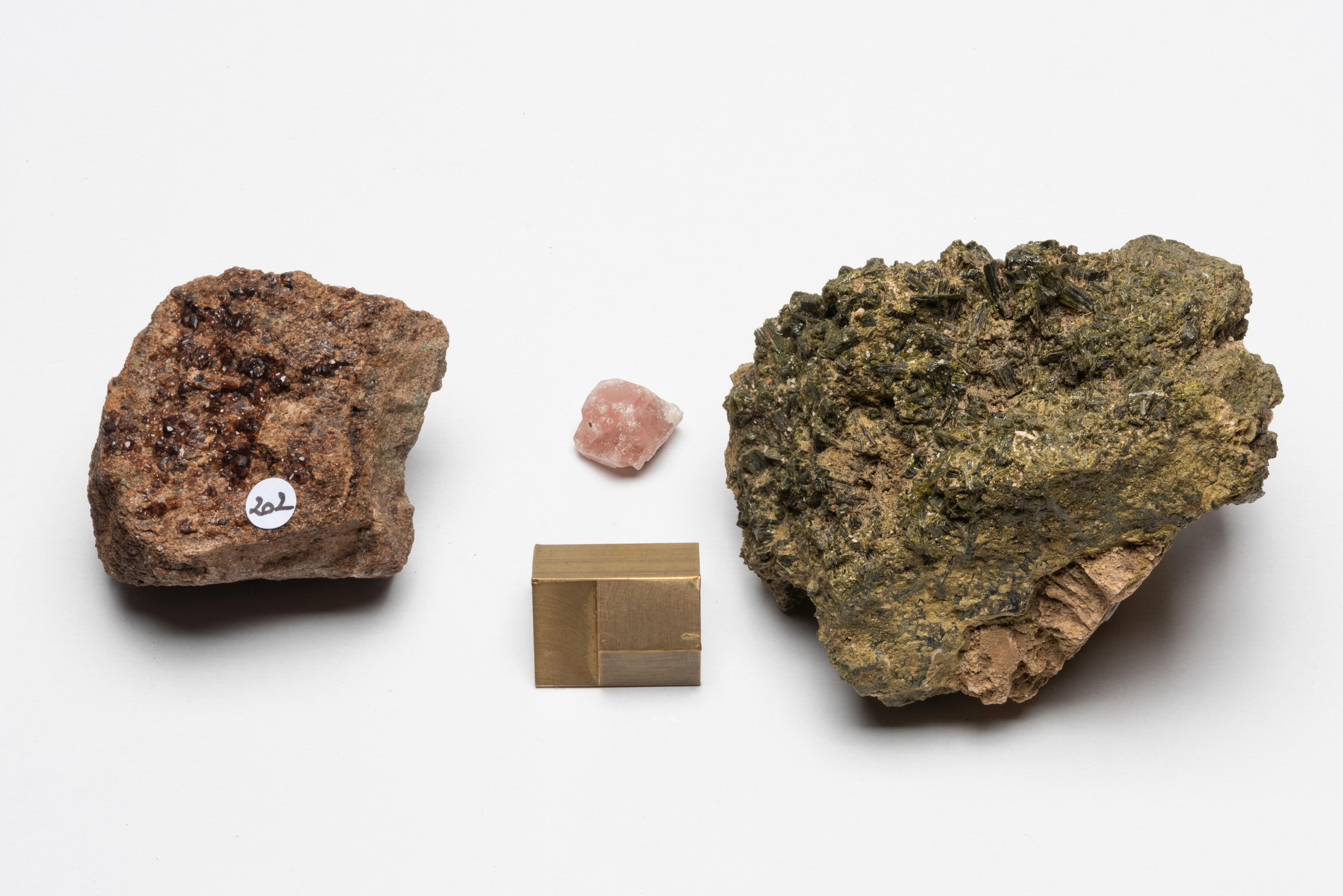 Appraisal: THREE MEXICAN MINERALS GROSSULAR GARNET A VESUVIANITE AND AN EPIDOTE