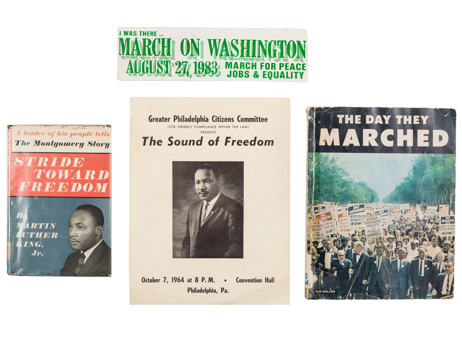 Appraisal: CIVIL RIGHTS A group of items involving Martin Luther King