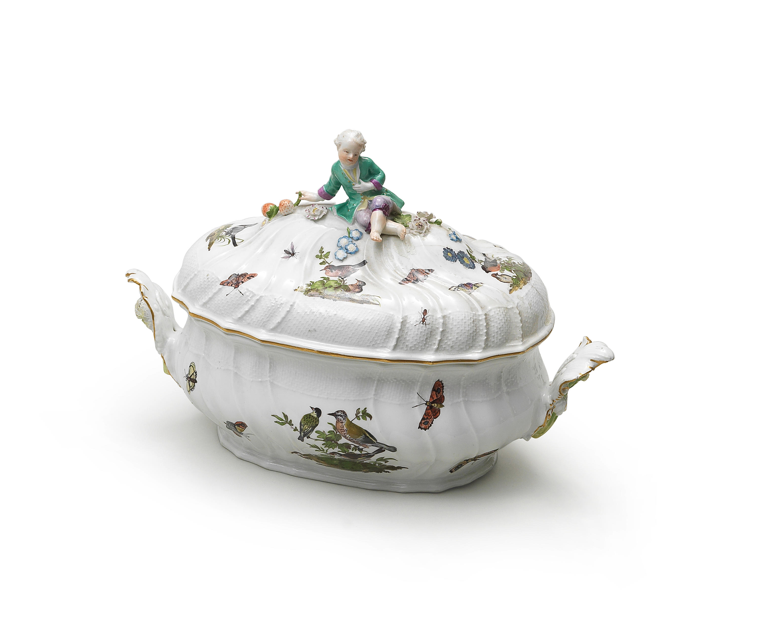 Appraisal: A MEISSEN OVAL TUREEN AND COVER CIRCA - Each spirally