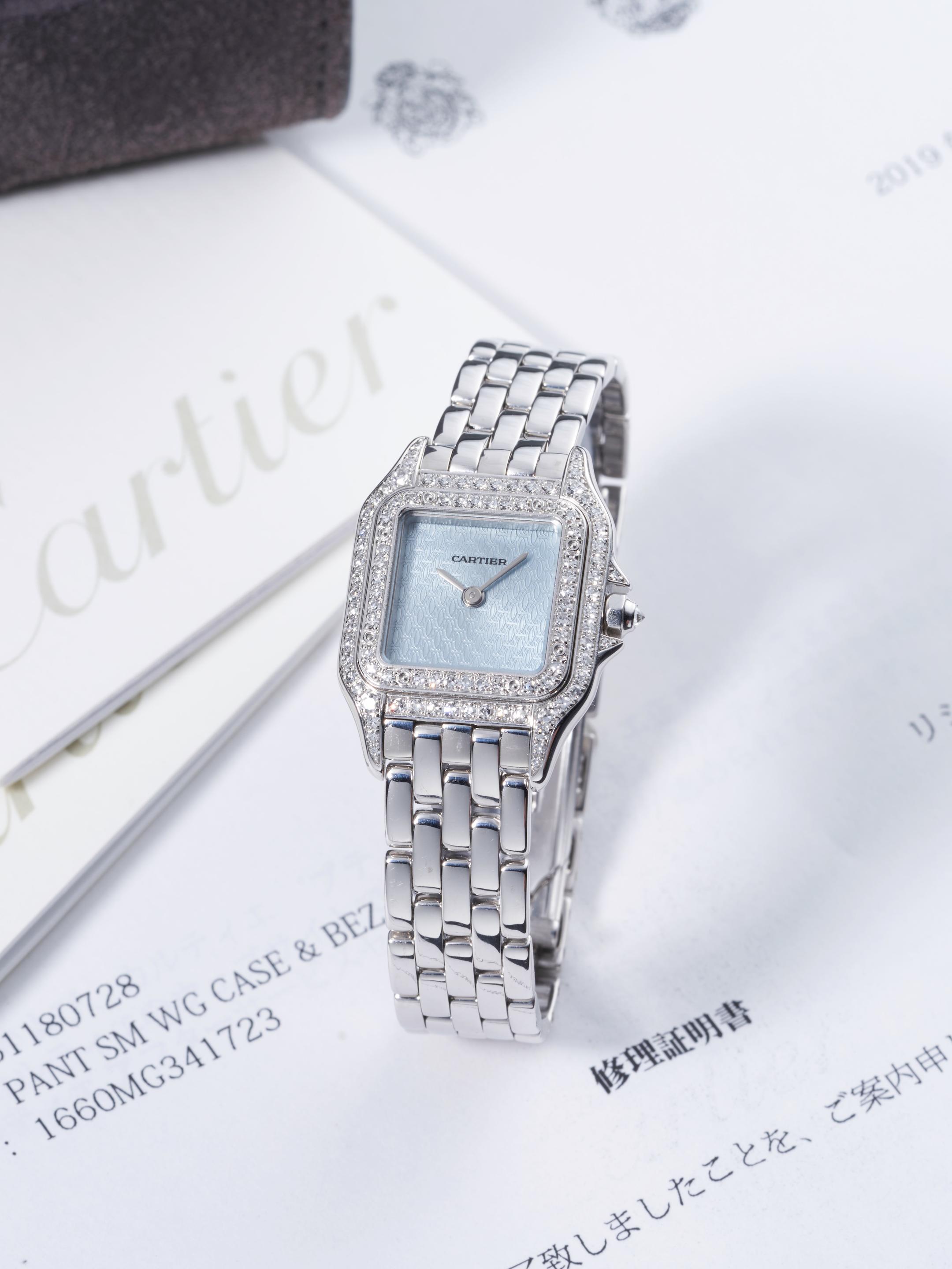 Appraisal: CARTIER PANTH RE REF WF F A WHITE GOLD AND