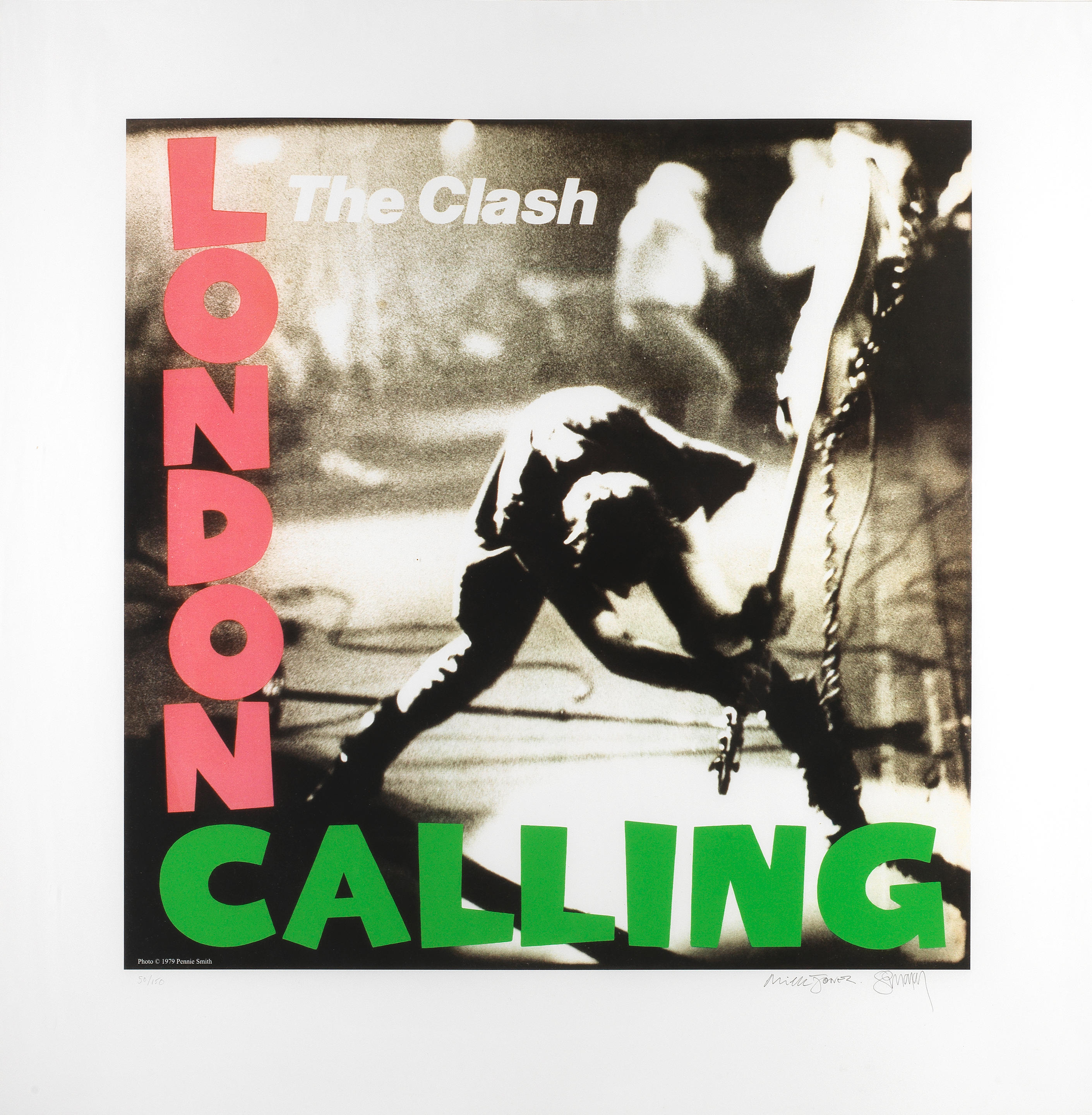 Appraisal: THE CLASH A LIMITED EDITION PRINT FOR 'LONDON CALLING' archival