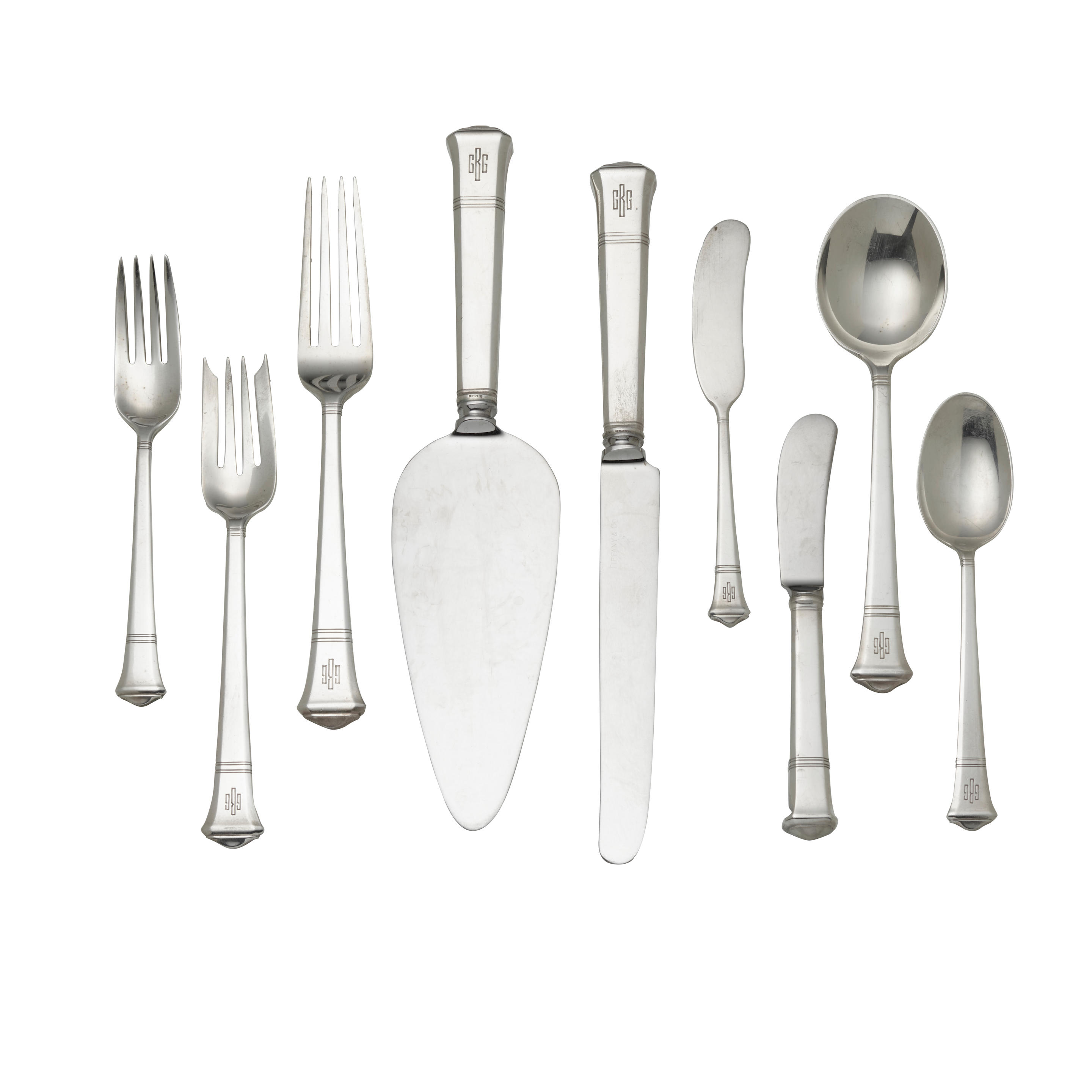 Appraisal: AN AMERICAN STERLING SILVER FLATWARE SERVICE FOR EIGHT by Tiffany