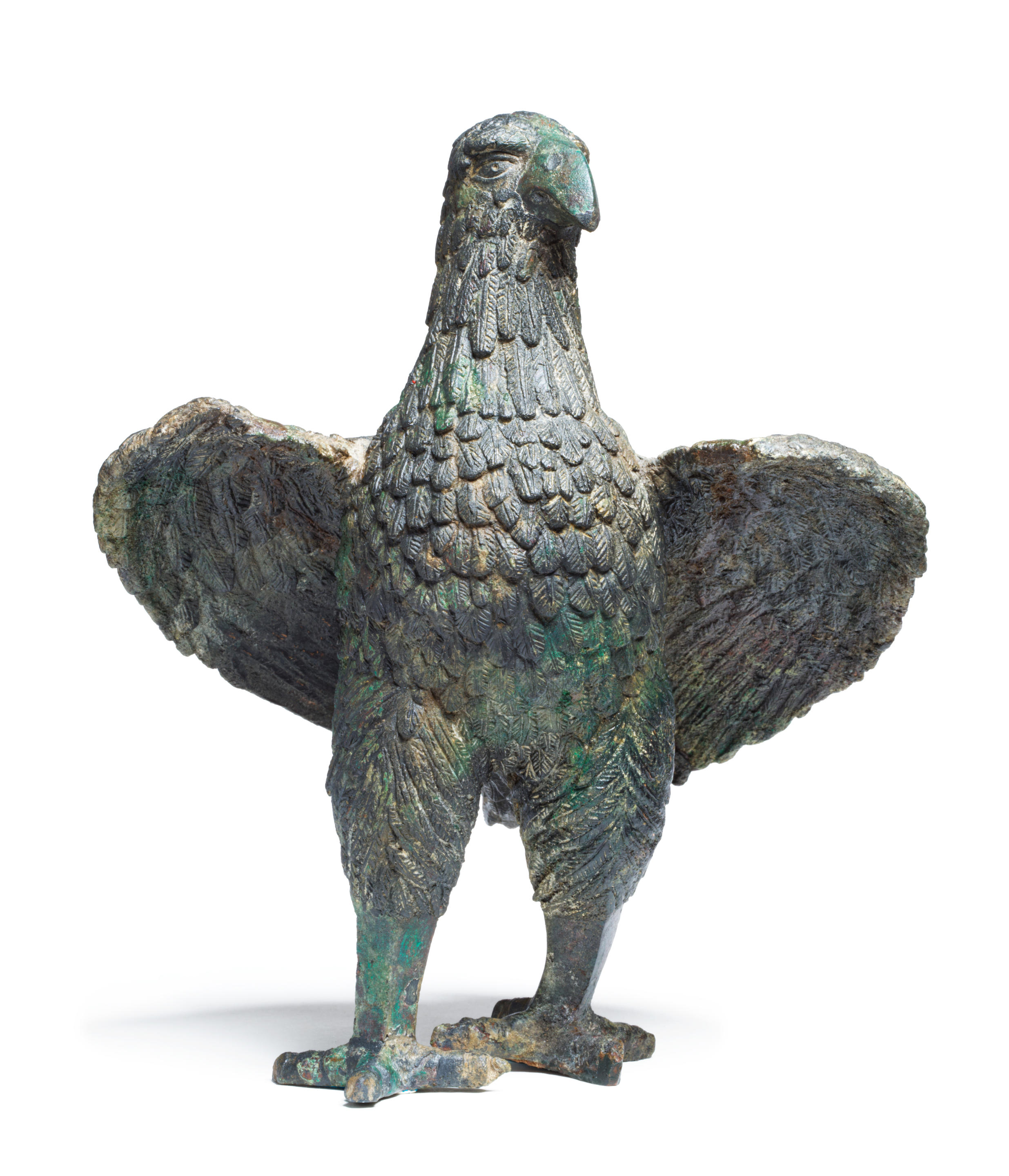 Appraisal: A ROMAN BRONZE EAGLE A Roman bronze eagle Circa nd