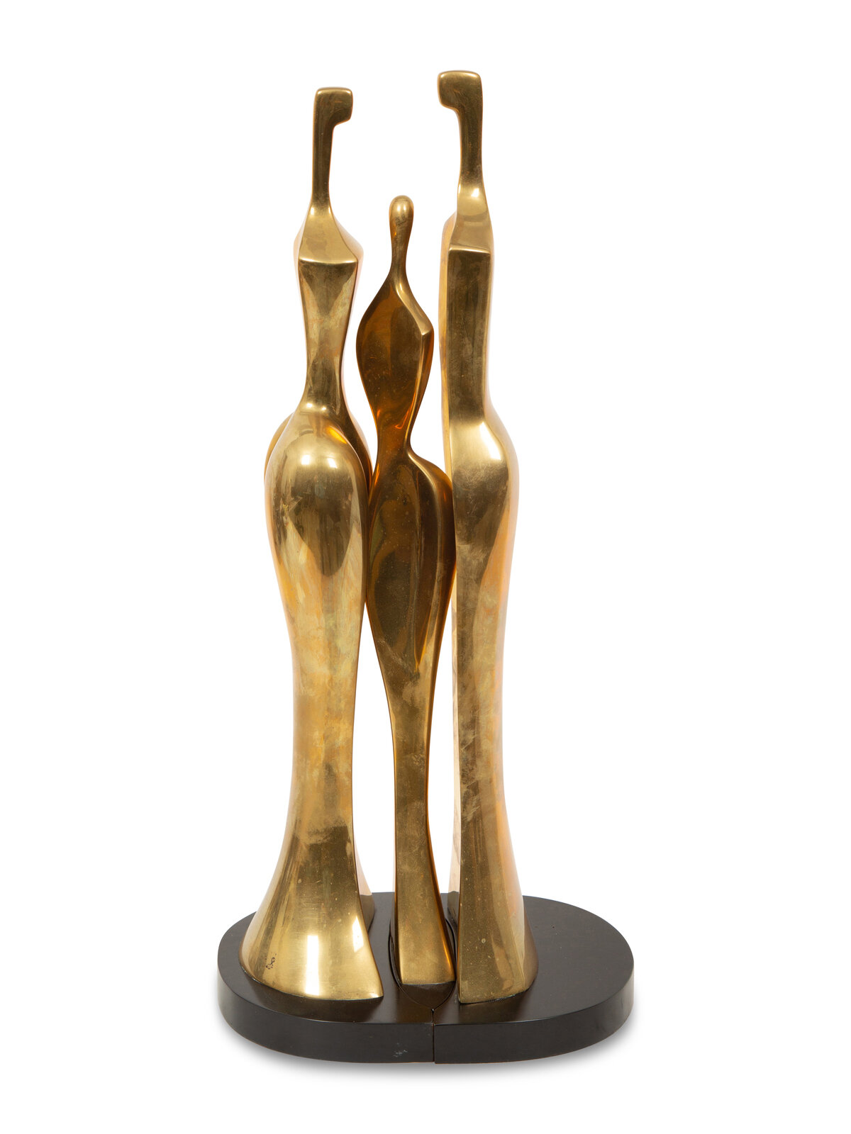 Appraisal: Itzik Ben Shalom Father Mother and Child polished bronze Numbered