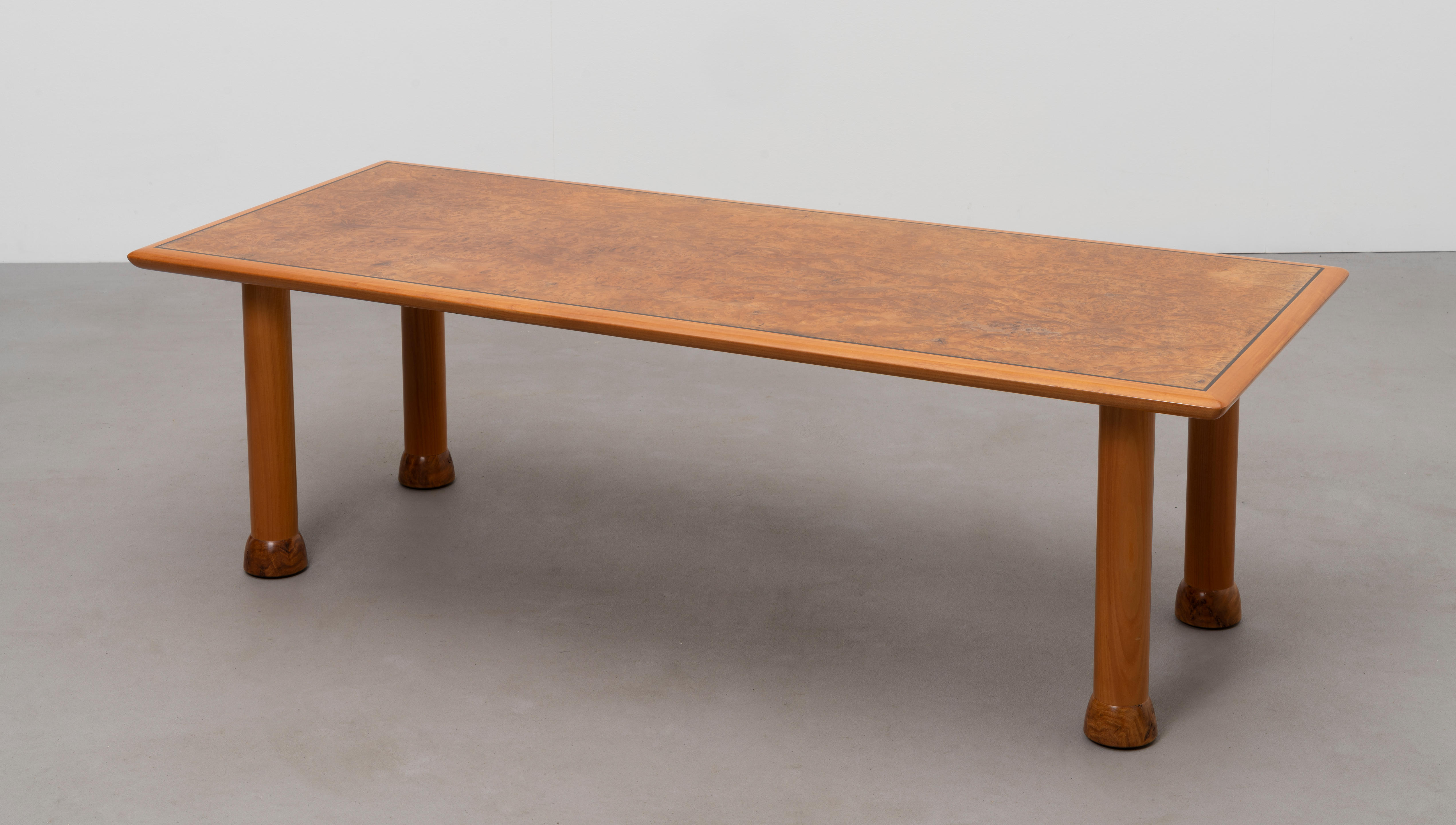 Appraisal: JOHN MAKEPEACE 'Rhapsody II' table Burr elm-veneered wood burr elm